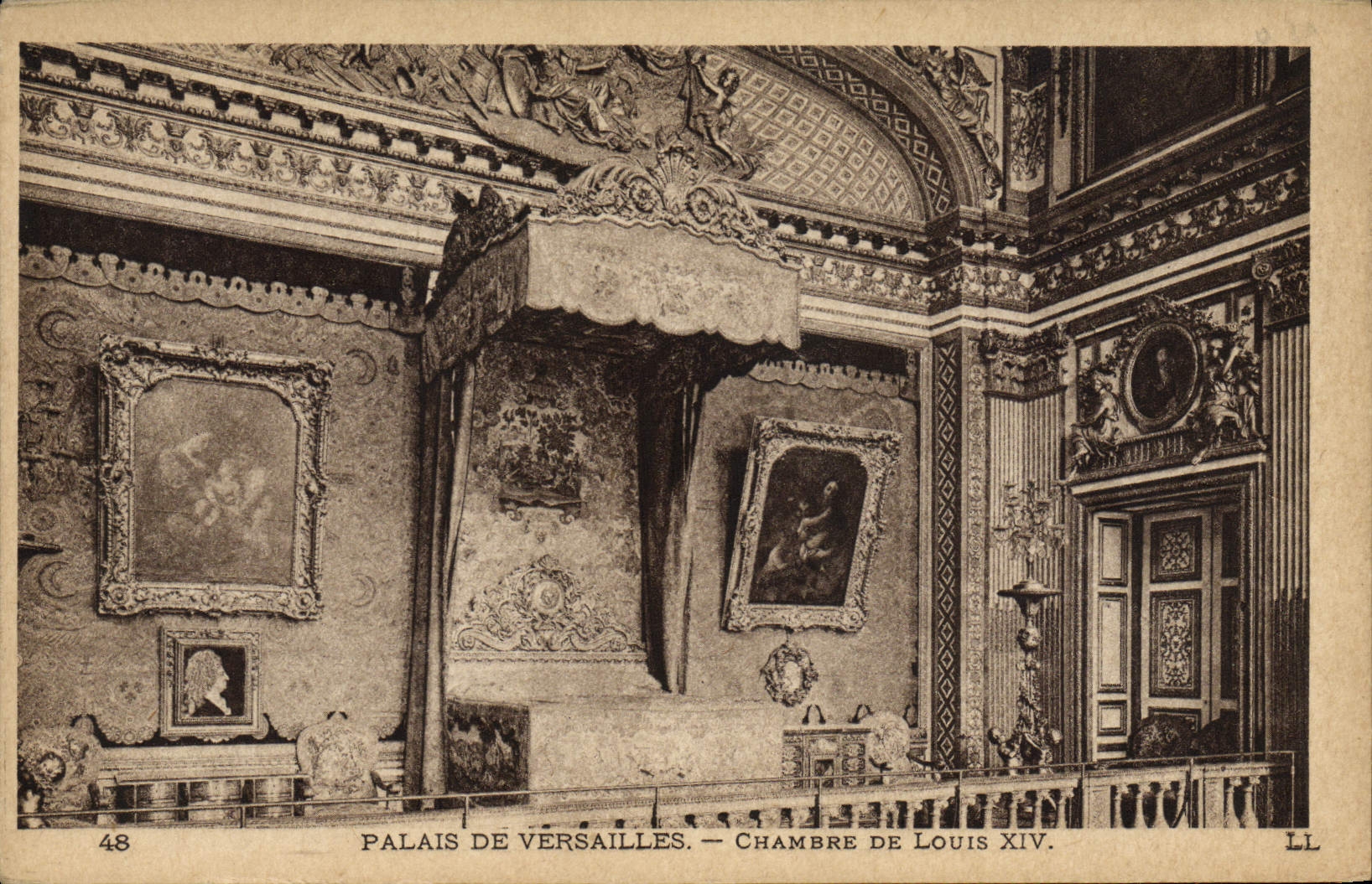 CPA Palais De Versailles Chambre De Louis XIV