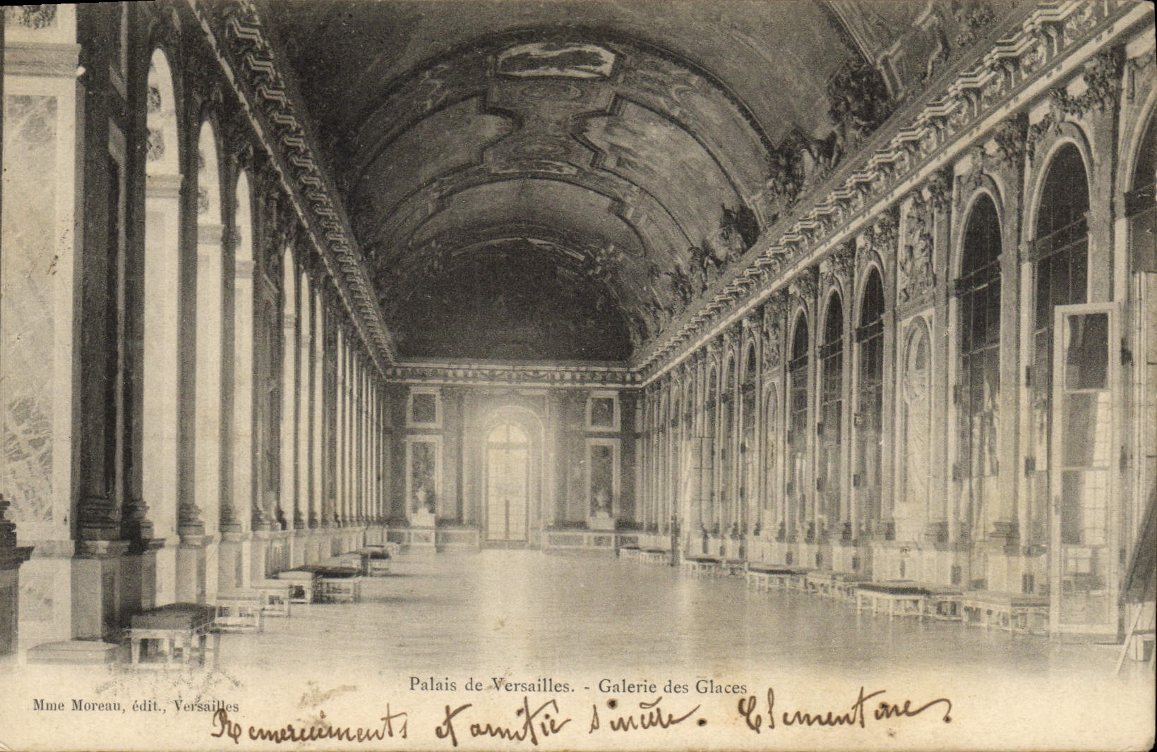 CPA Palais De Versailles Galeries Des Glaces