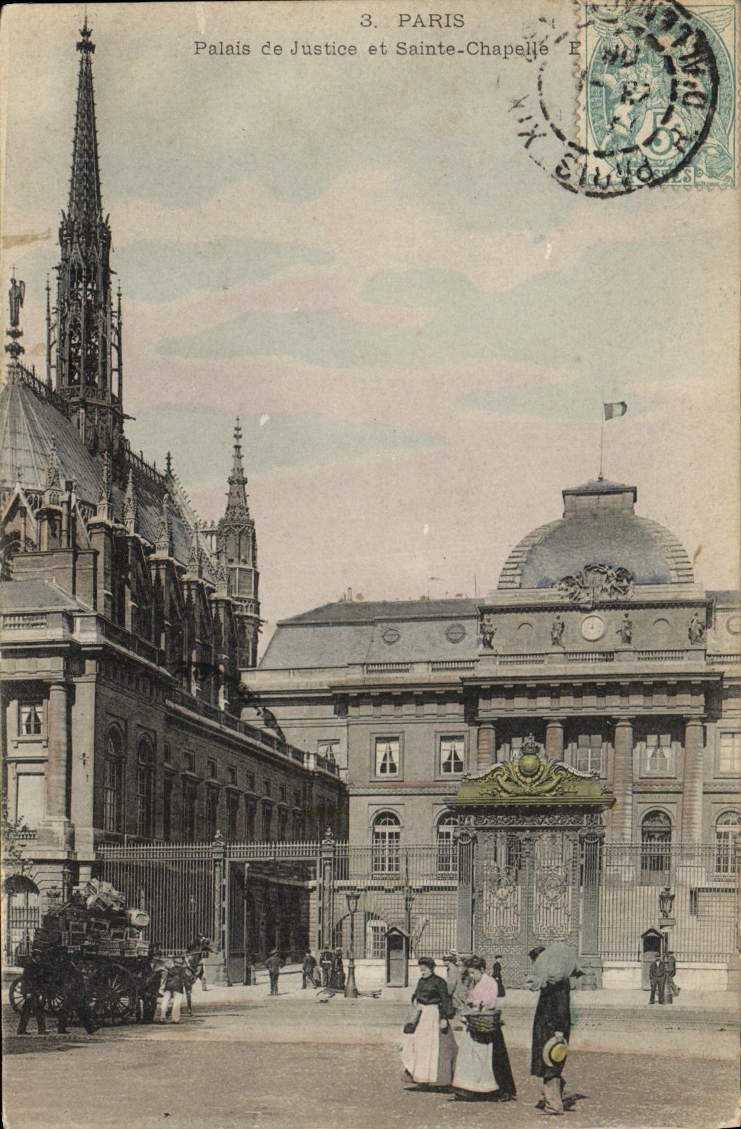 CPA Paris Palais De Justice Et Sainte Chapelle