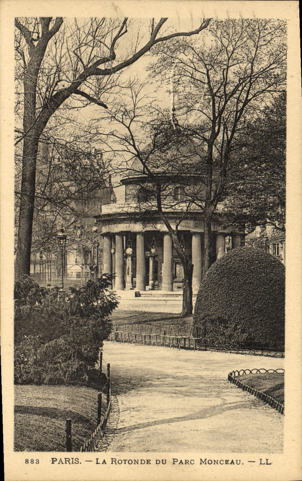 CPA Paris La Rotonde Du Parc Monceau