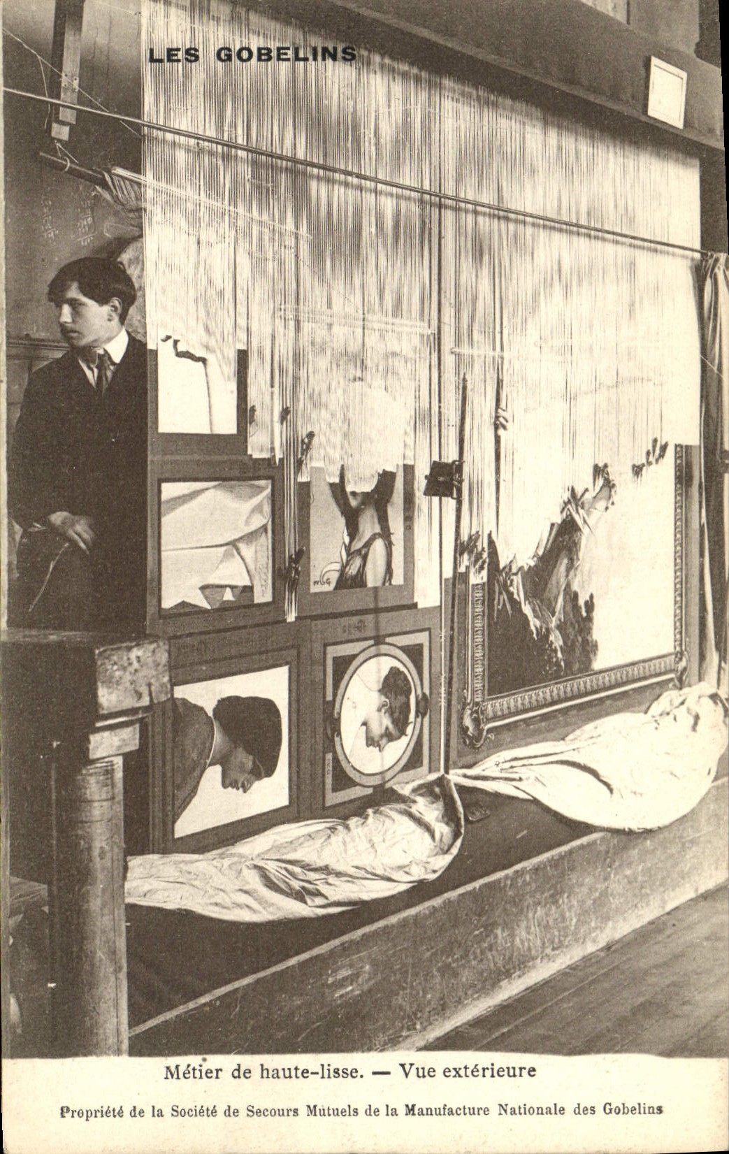 VINTAGE POSTCARD the Goblins Trade Of High Stringer Seen External Paris