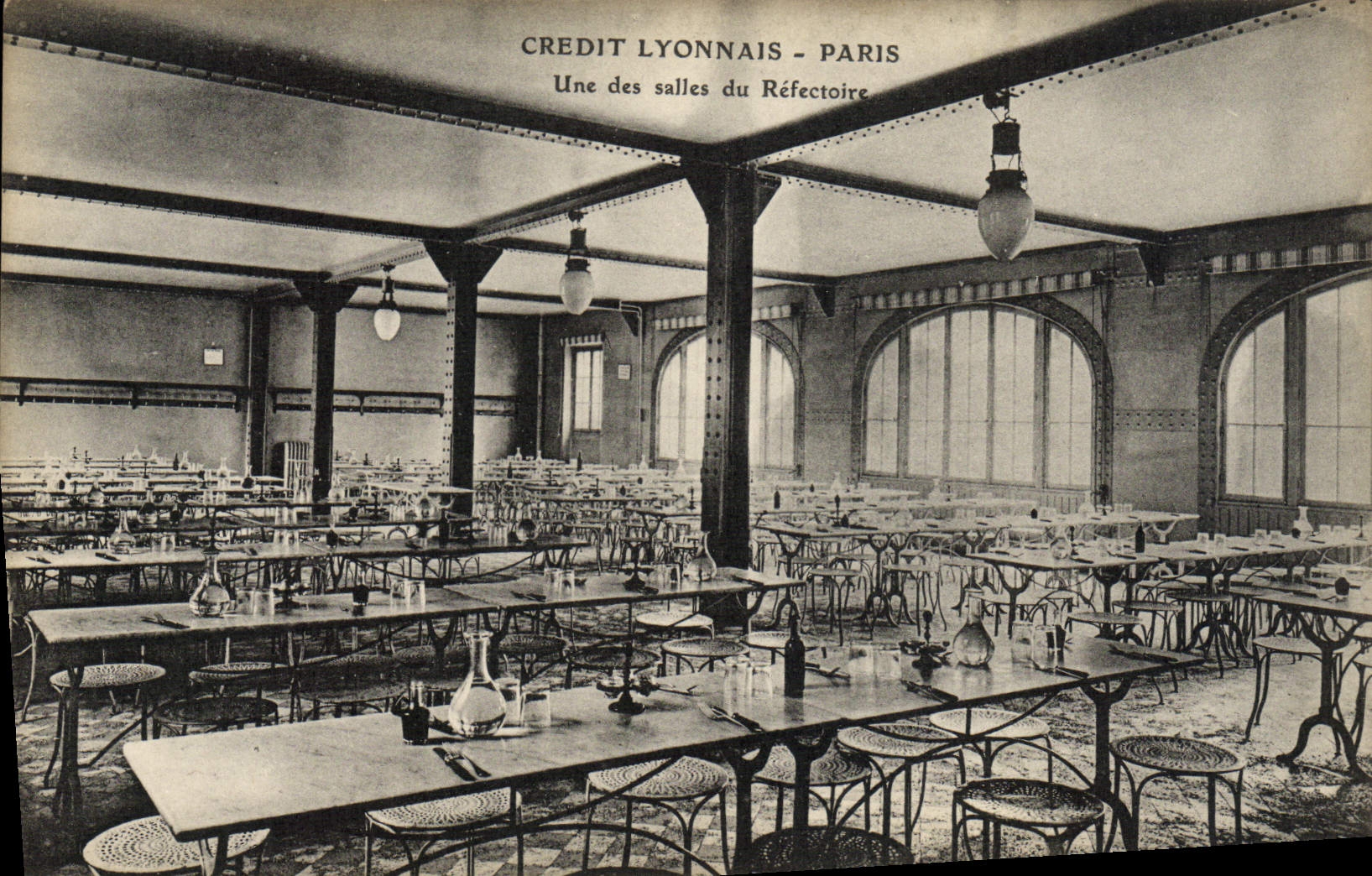 CPA Credit Lyonnais Paris Une Des Salles Du Refectoire Banque Paris 