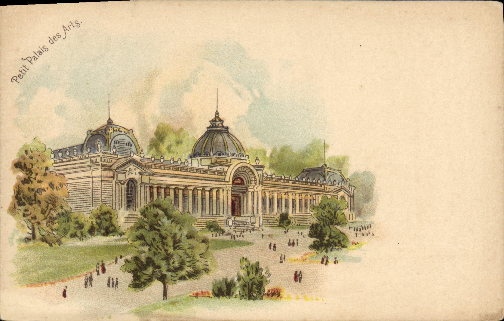 VINTAGE POSTCARD Petit Palais Paris Arts