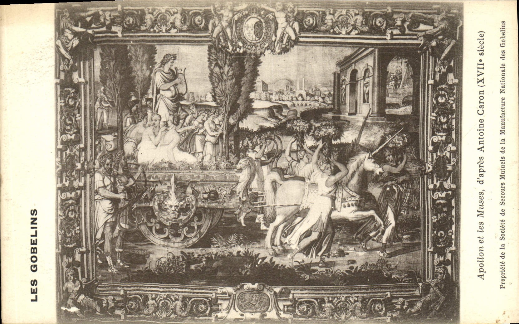 CPA Les Gobelins Apollon Et Les Musee D'Apres Antoine Caron Musee Paris 