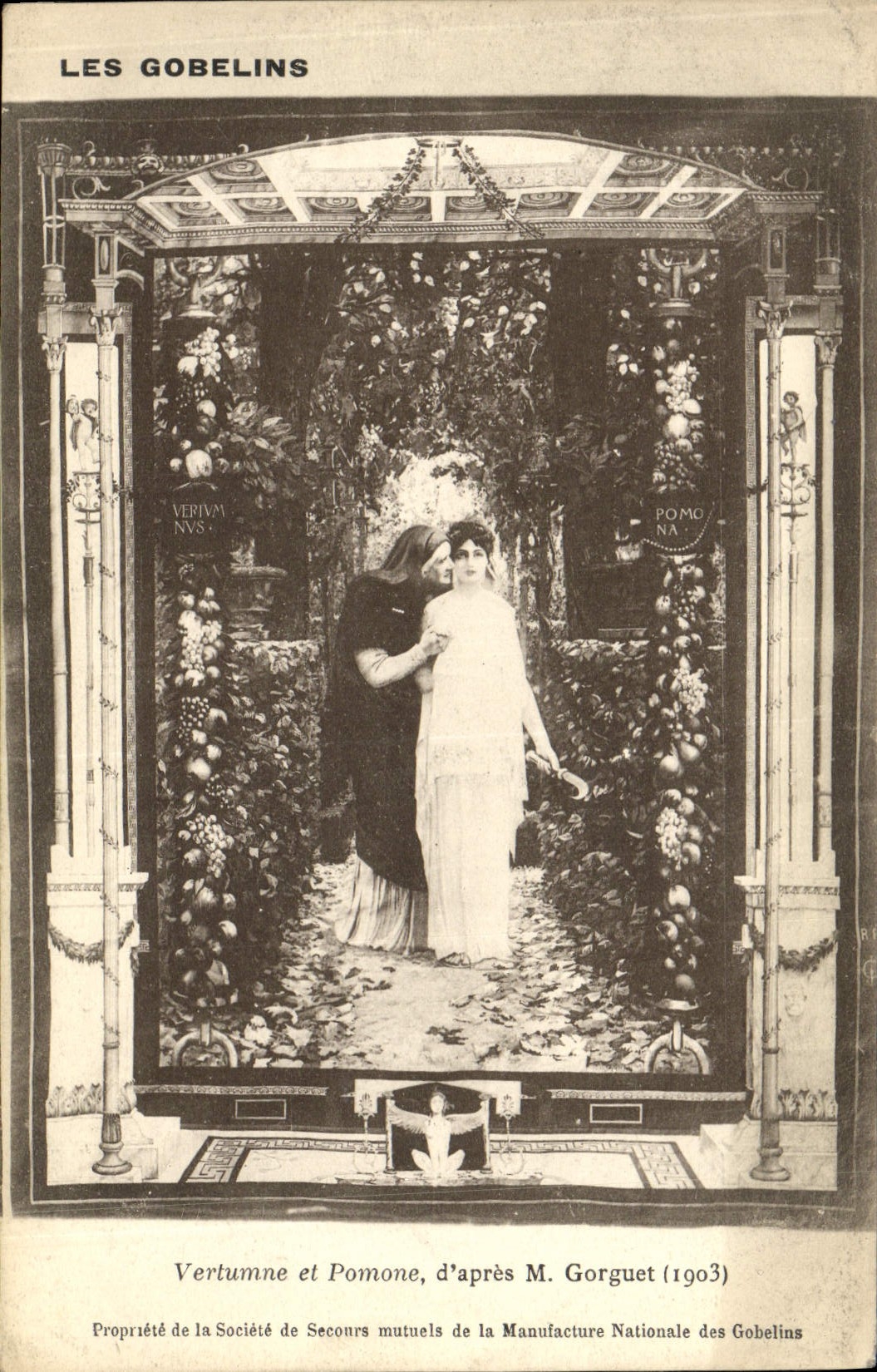 CPA Les Gobelins Vertumne Et Pomone d'Apres Gorguet Musee Paris