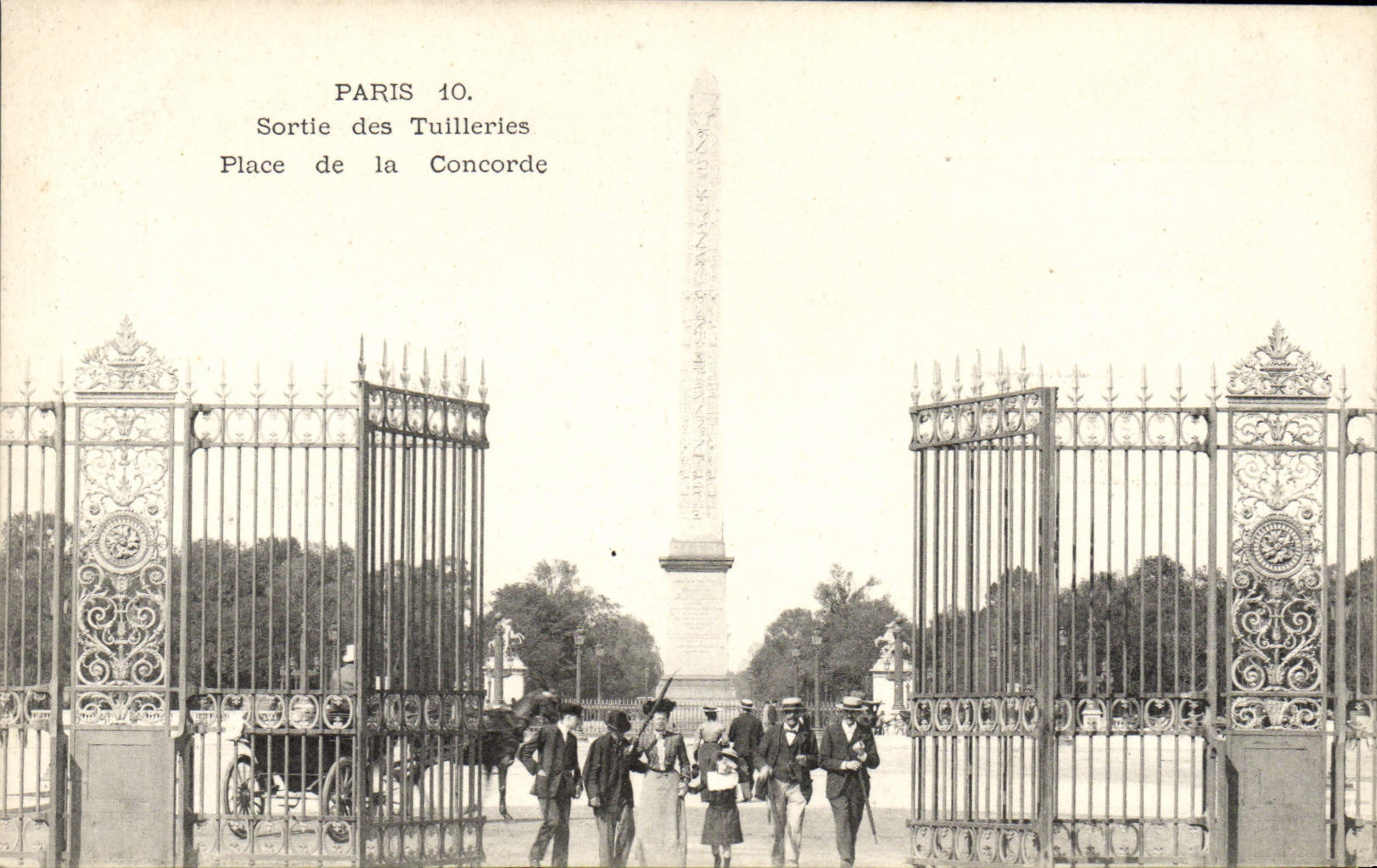 La salida Tileries de París de la POSTAL de la VENDIMIA pone armonía
