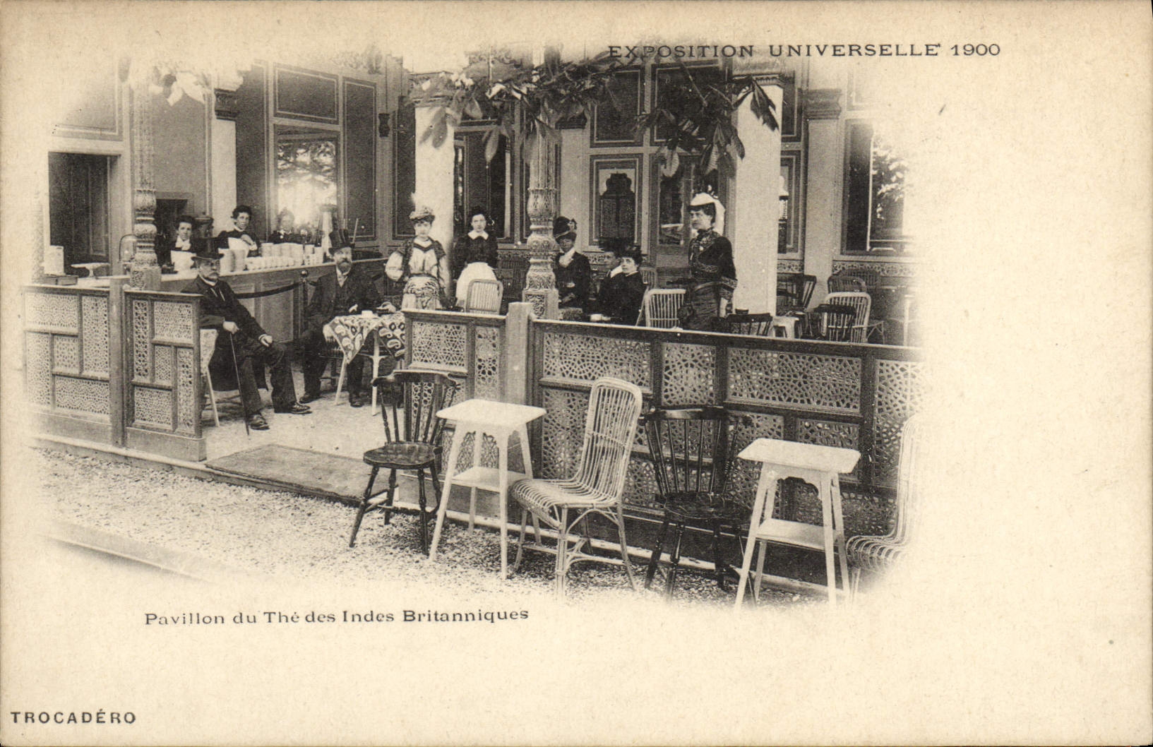VINTAGE POSTCARD World Fair House Of The Of the British Indies Paris