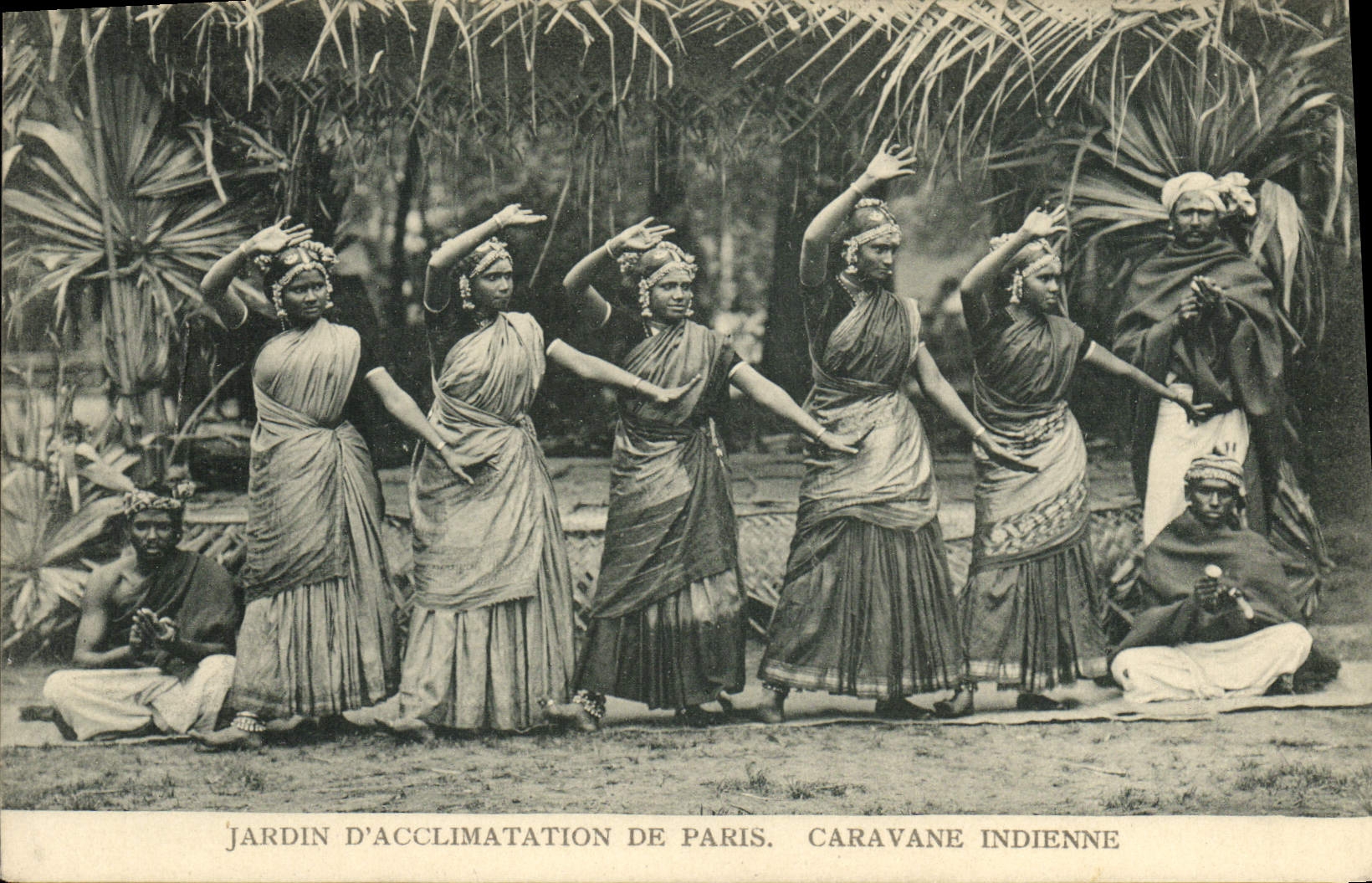 CPA Jardin D'Acclimatation De Paris Caravane Indienne