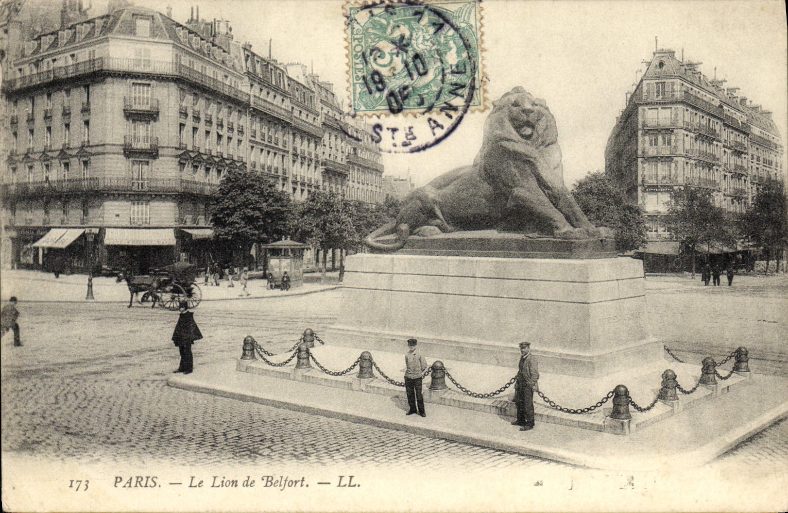 CPA Paris Le Lion De Belfort