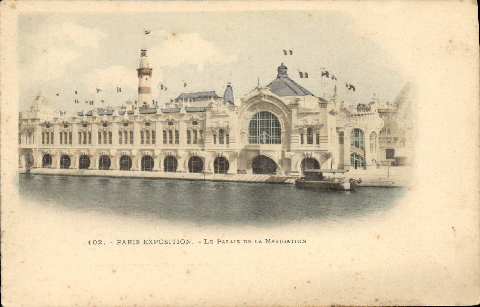 VINTAGE POSTCARD Paris Fair the Palate Of Navigation