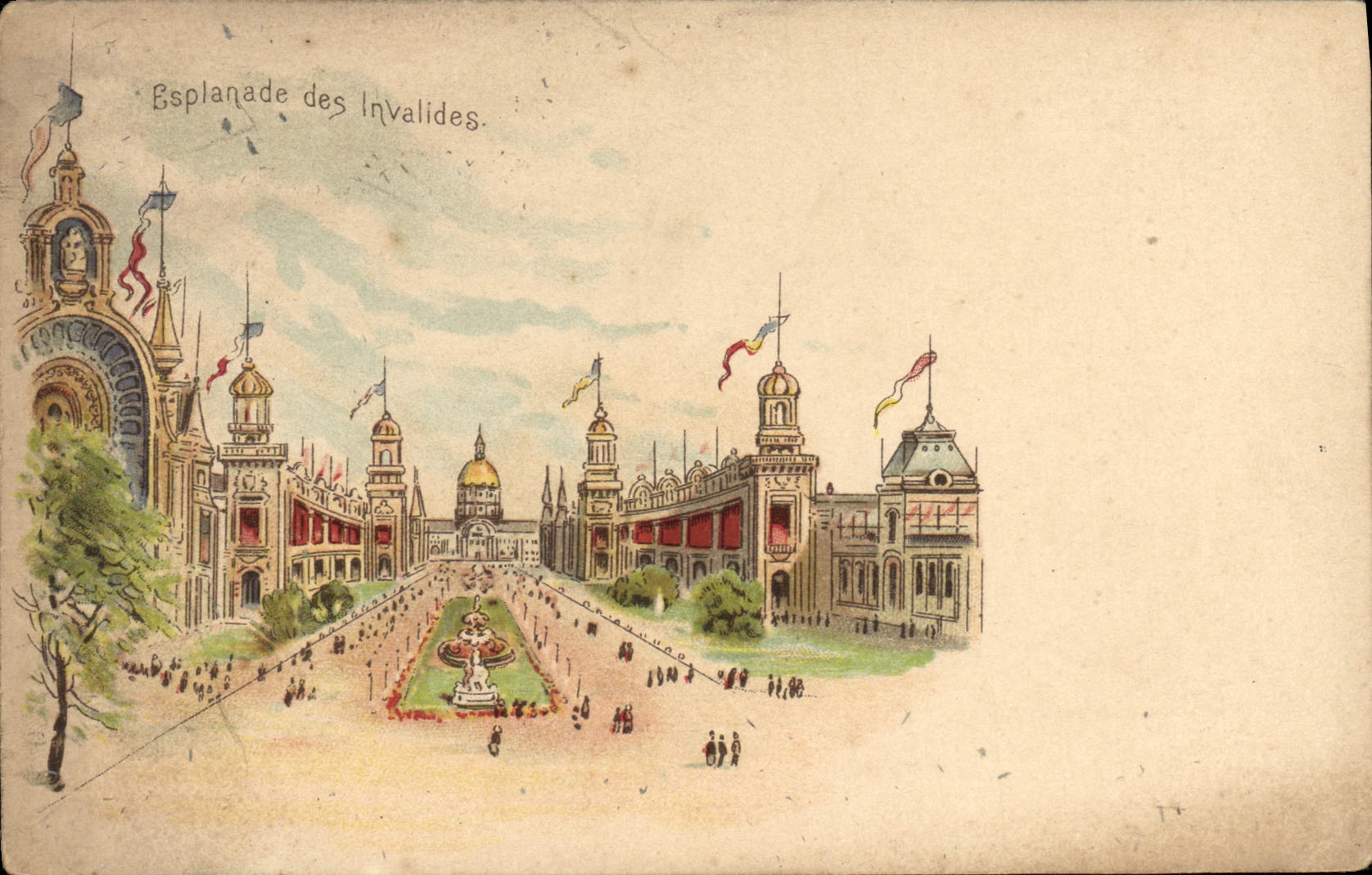 CPA Esplanade Des Invalides Paris 