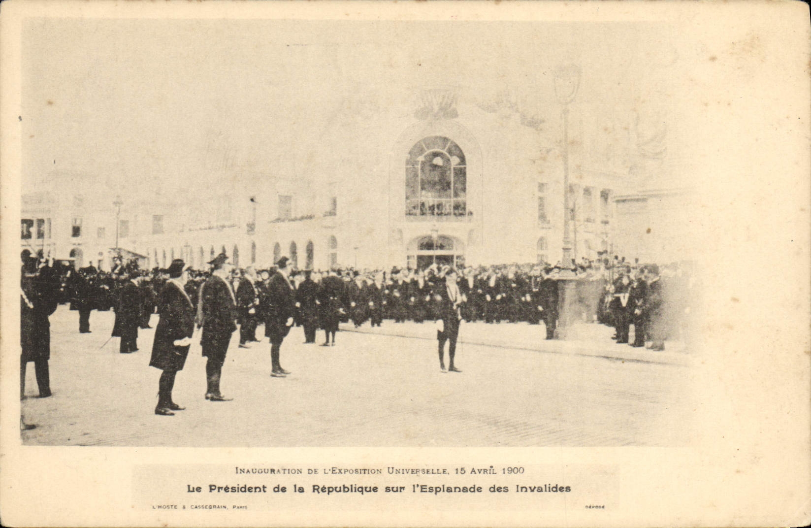 CPA Le President De La Republique Sur l'Esplanade Des Invalides Exposition universelle 1900