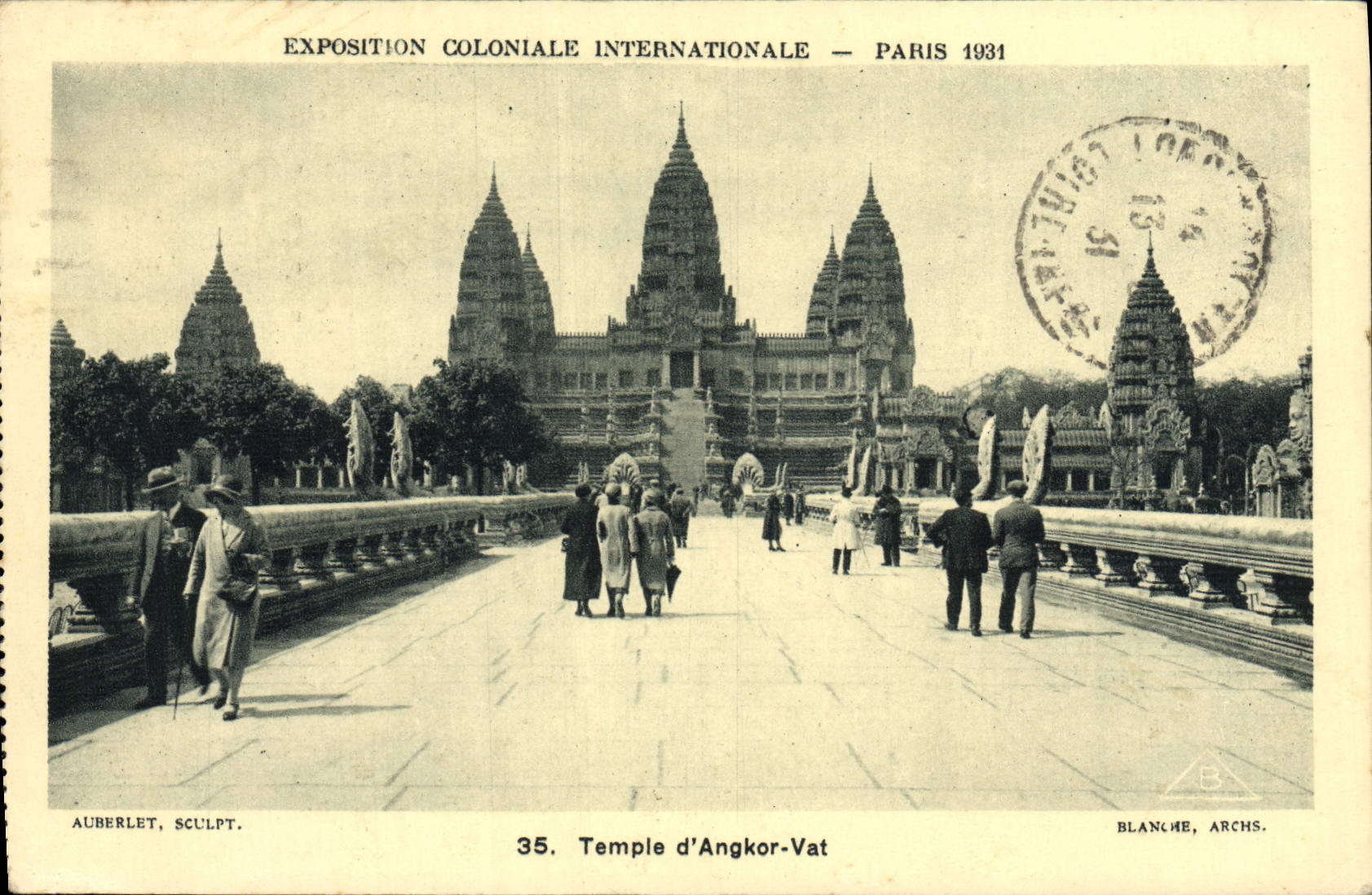 CPA Exposition Coloniale Internationale Paris 1931 Temple D'Angkor Vat