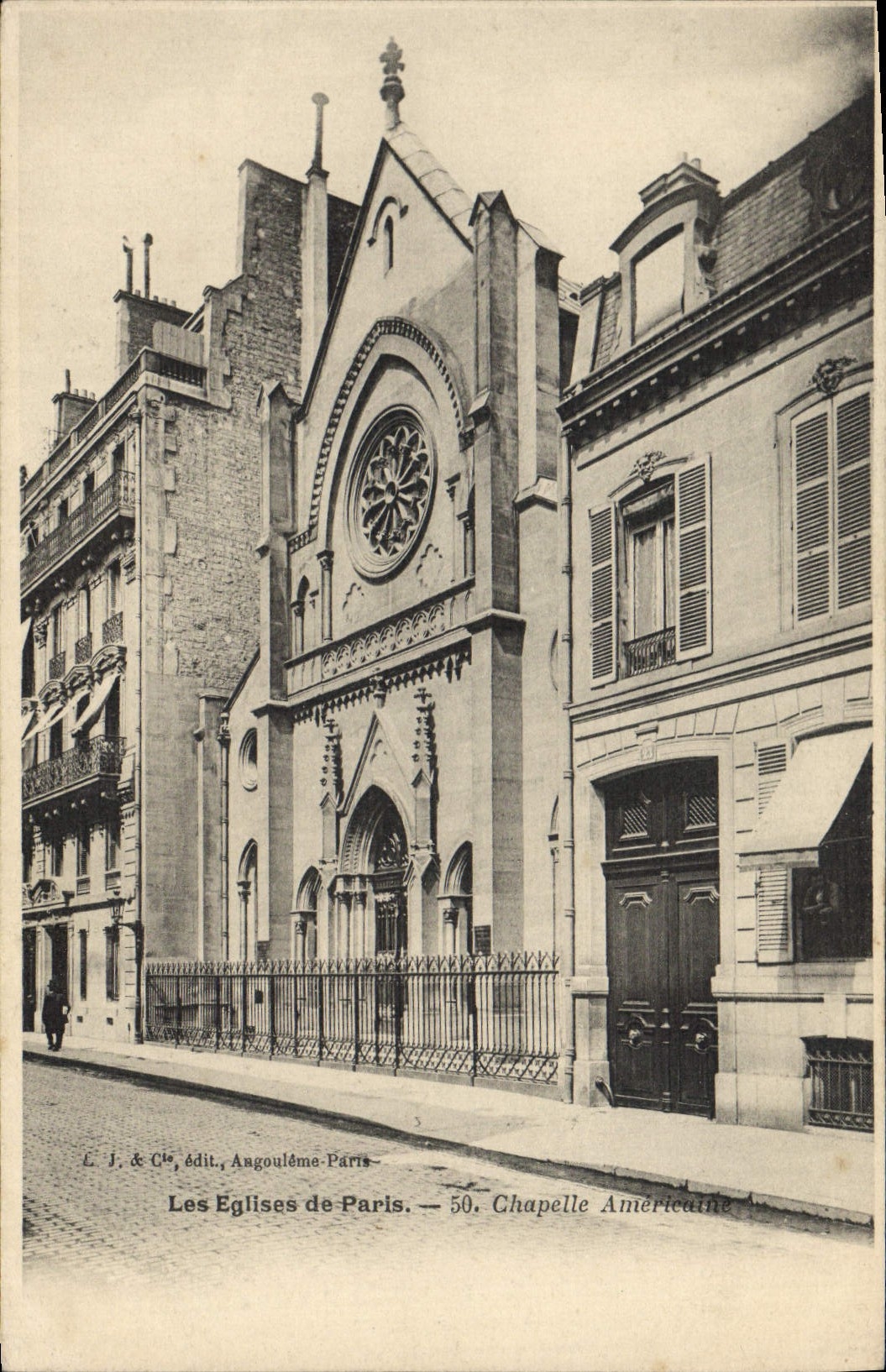 VINTAGE POSTCARD Churches Of Paris American Vault