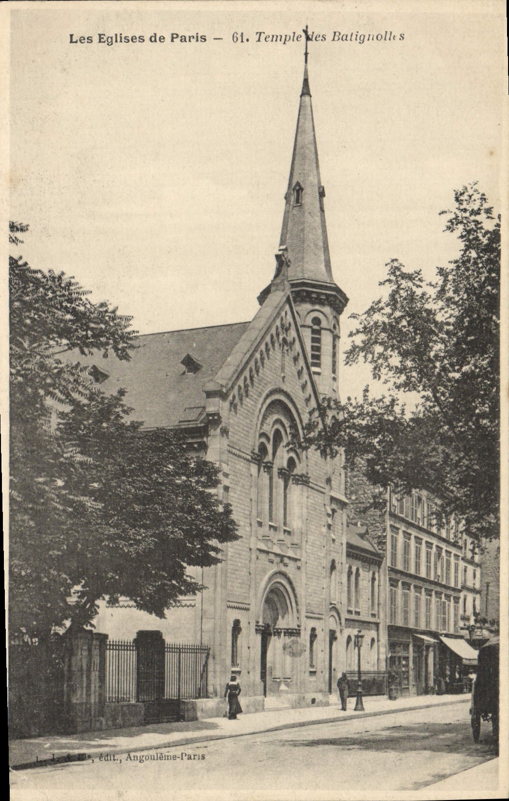 CPA Les Eglises De Paris Temple Des Batignolles