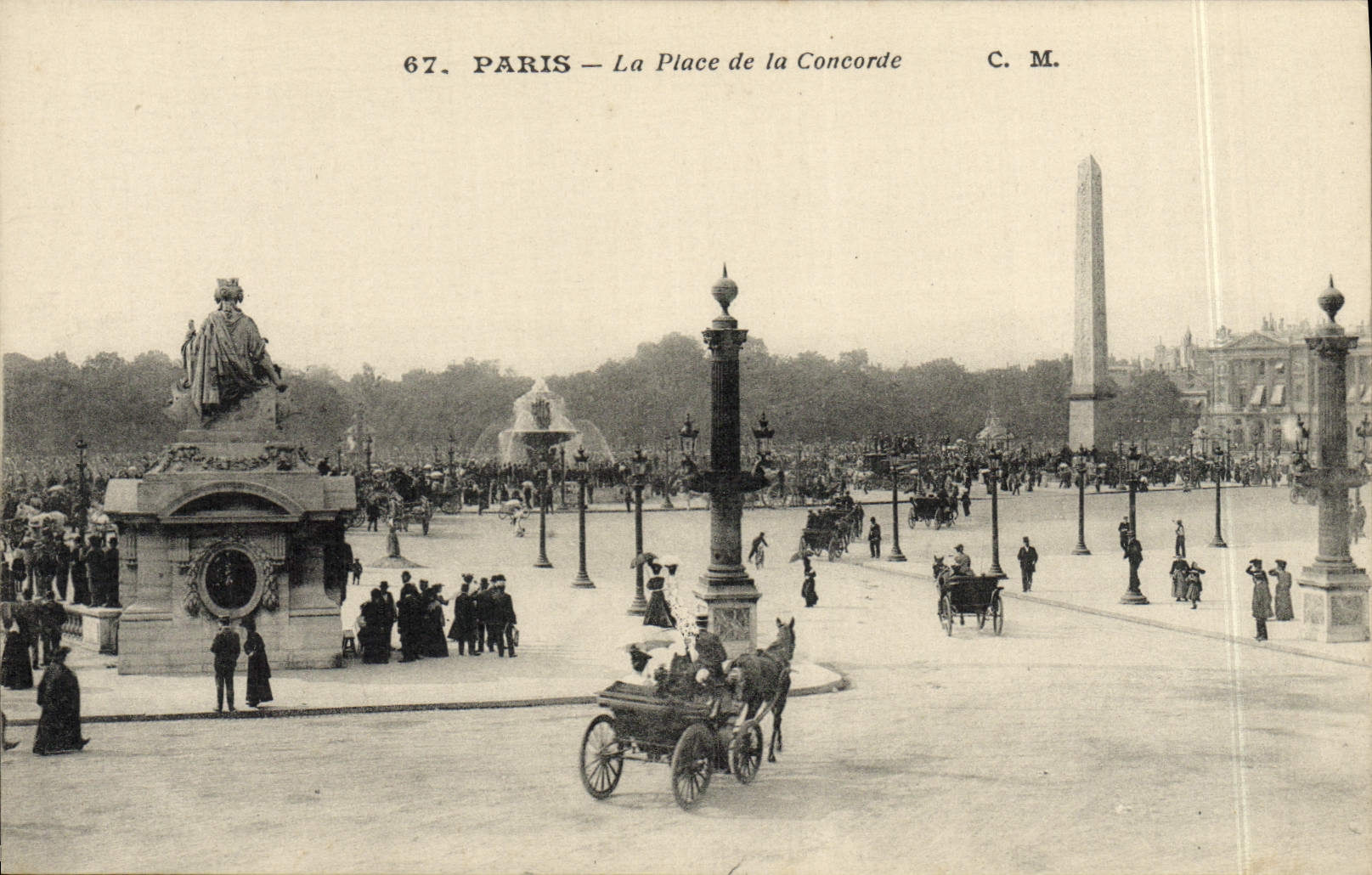 CPA Paris La Place De La Concorde