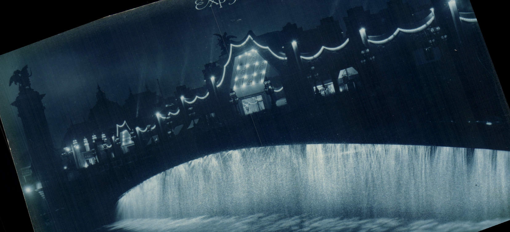 Feria de París de la POSTAL de la VENDIMIA de la fuente decorativa 1925 de Vedovelli de los artes