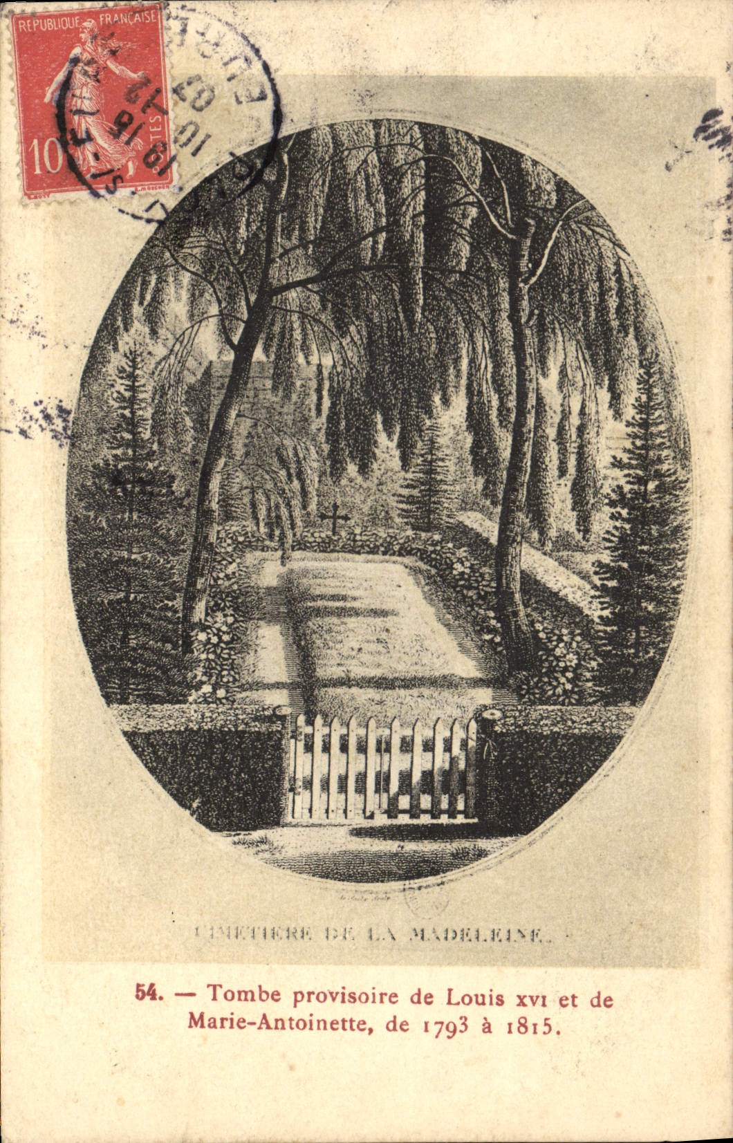 CPA Paris Tombe Provisoire De Louis XV et de Marie Antoinette