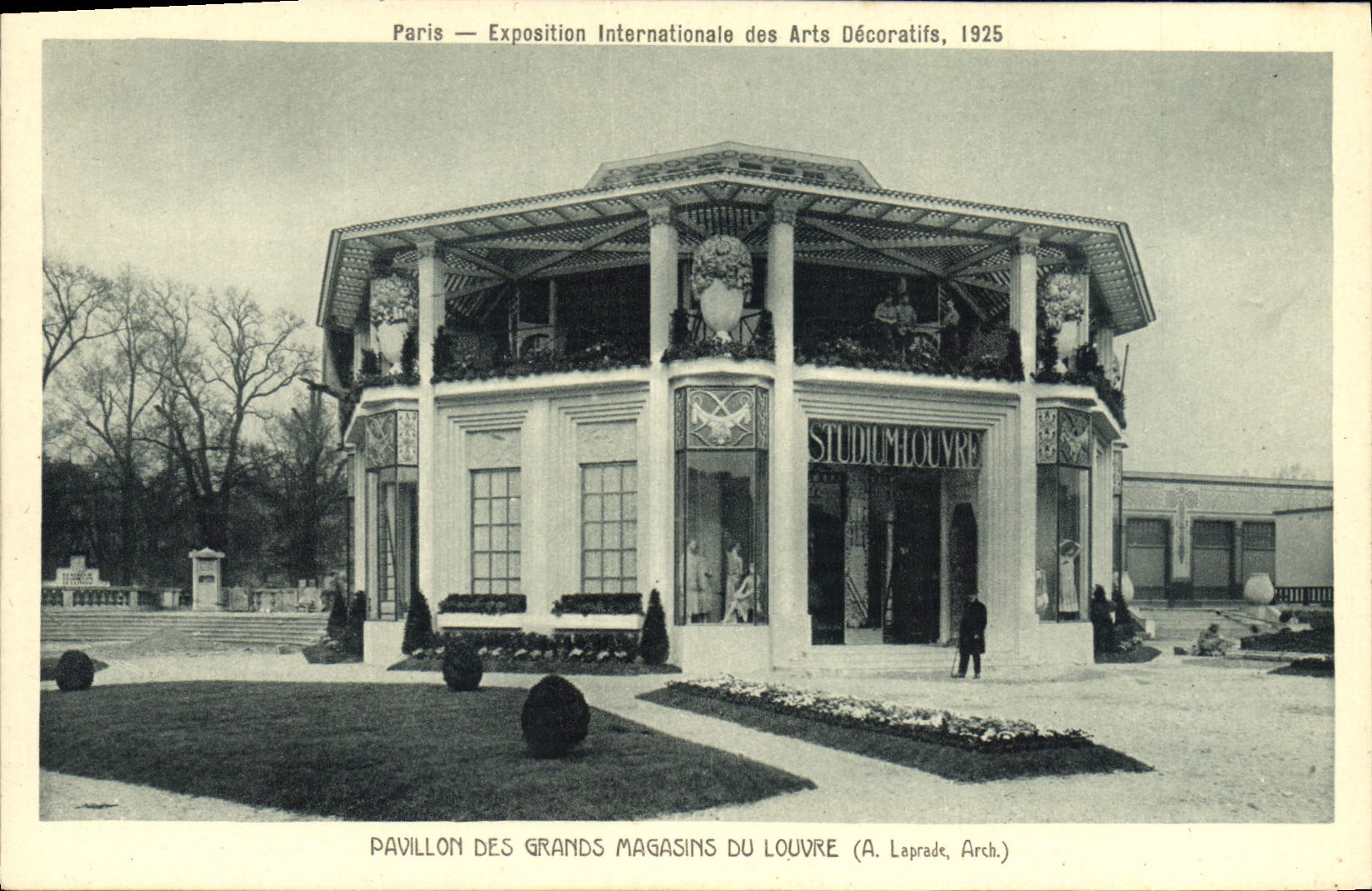 CPA Paris Exposition Internationale Des Arts Decoratifs Pavillon Des Grands Magasins Du Louvre