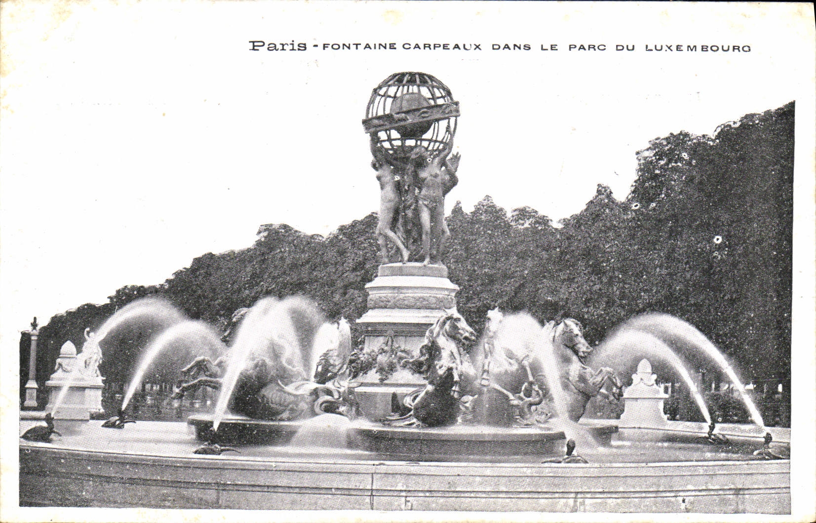 CPA Paris Fontaine Carpeaux Dans Le Parc Du Luxembourg