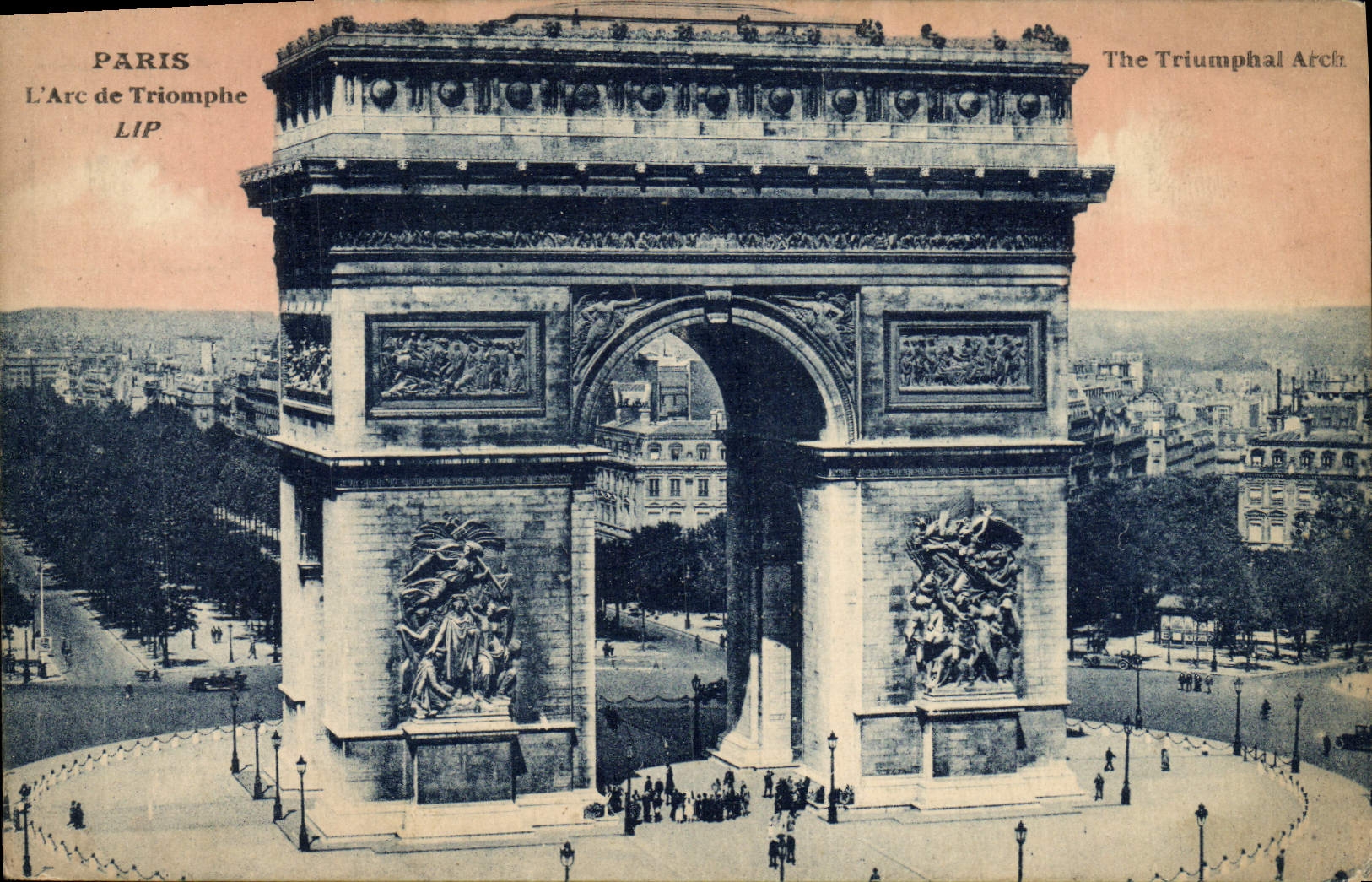 CPA Paris L'Arc De Triomphe