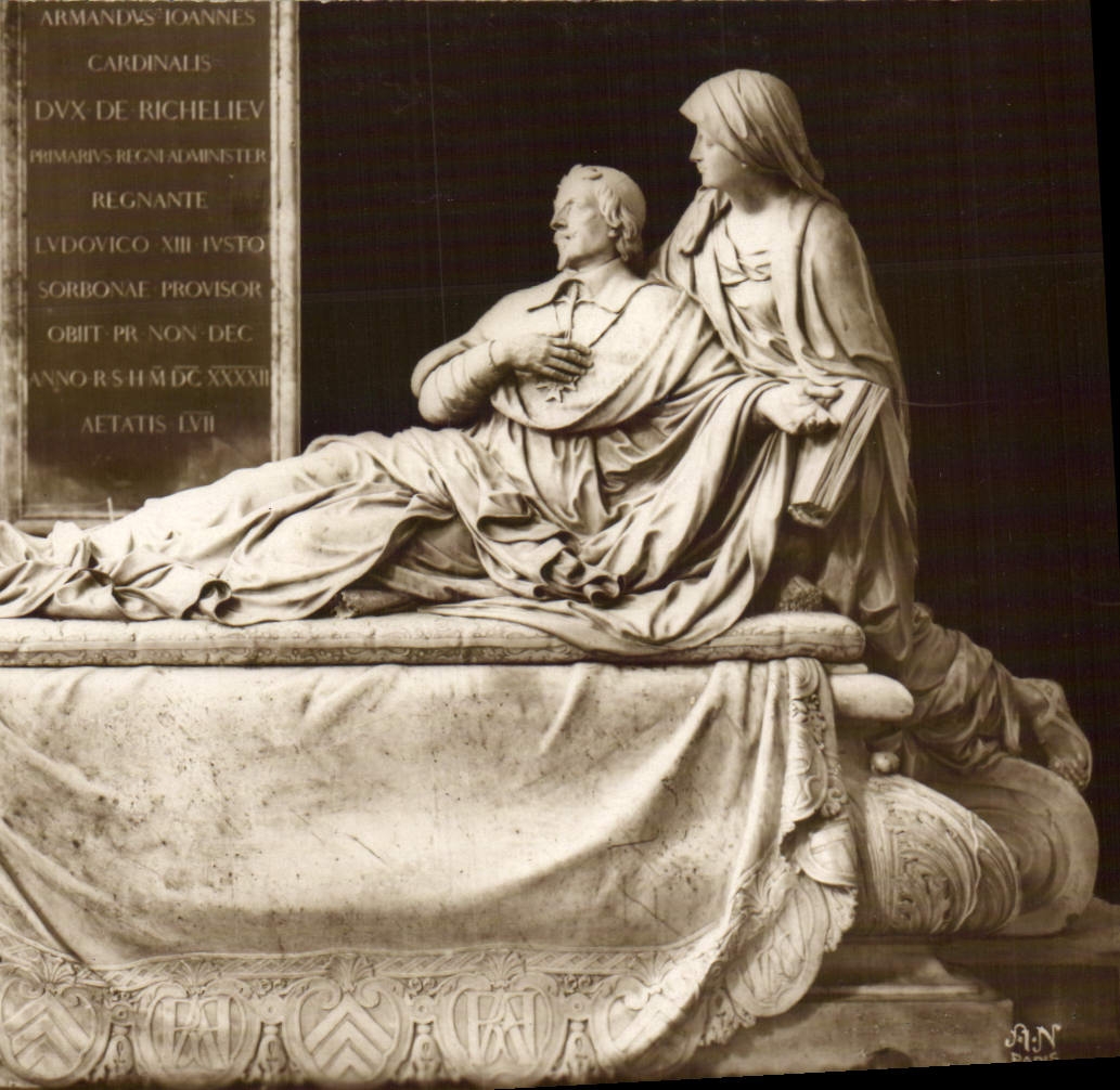 CPA Paris Eglise de la Sorbonne Tombeau du cardinla Richelieu Ministre du roi Louis XIII