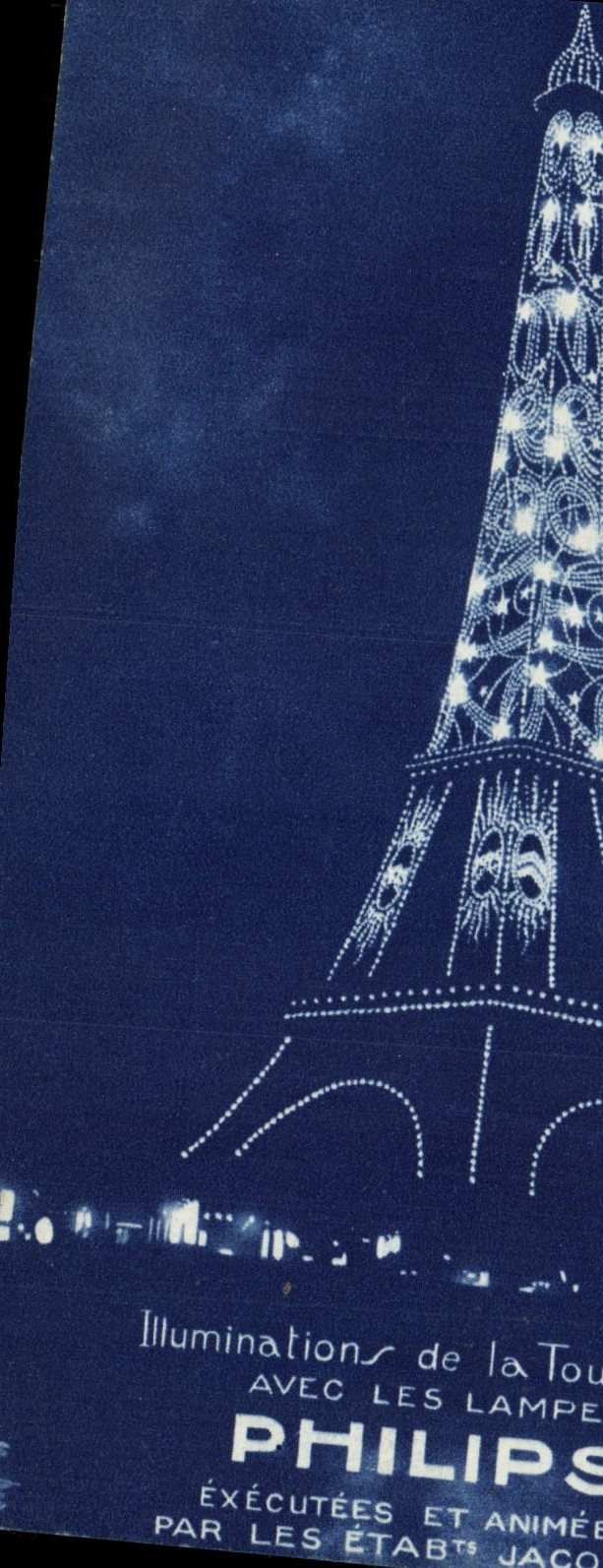 CPA De la Tour Avec Les Lampe Philips Paris Etablissements Jacopozzi