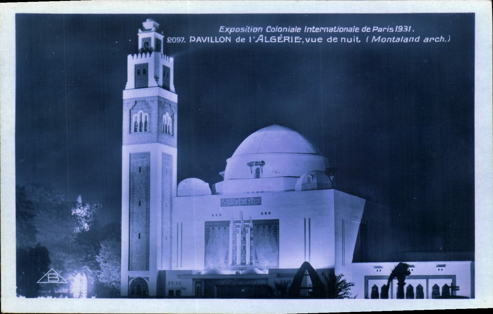 CPA Exposition Coloniale Internationale De Paris 1931 Pavillon De l'Algerie Vue de nuit