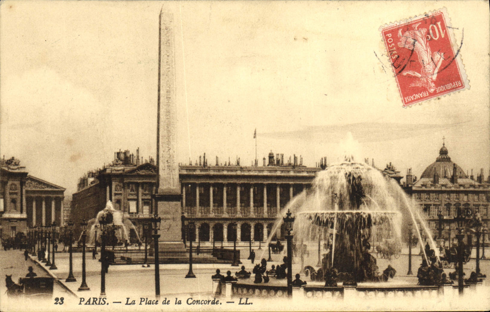 CPA Paris La Place De La Concorde