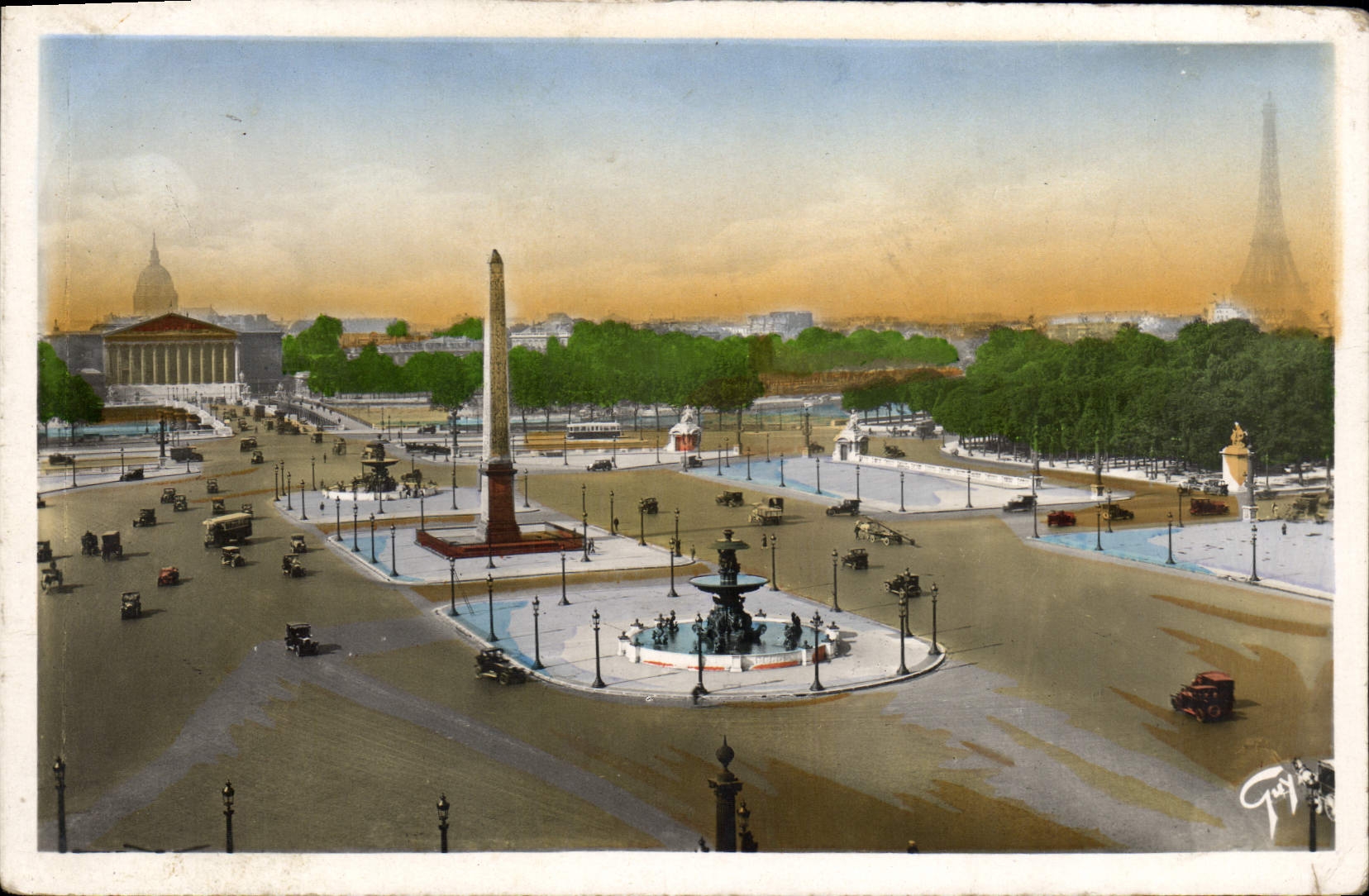VINTAGE POSTCARD Paris And Its Wonders Place Of Harmony