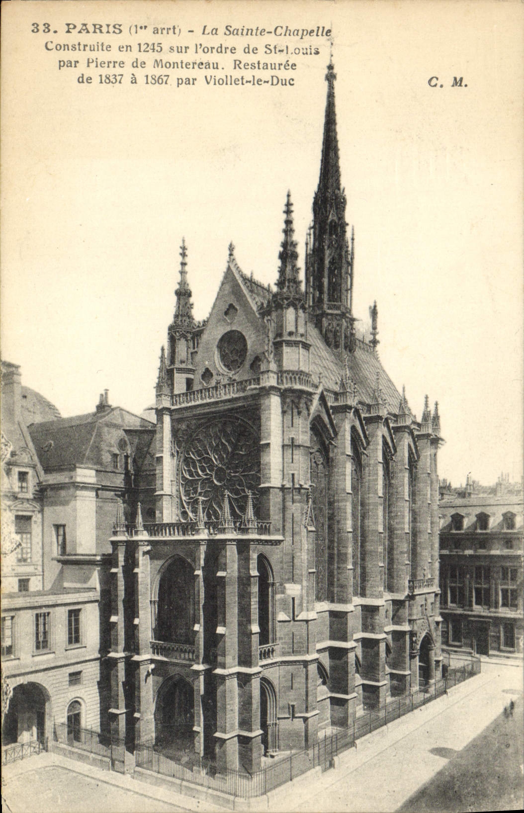 CPA Paris La Sainte Chapelle