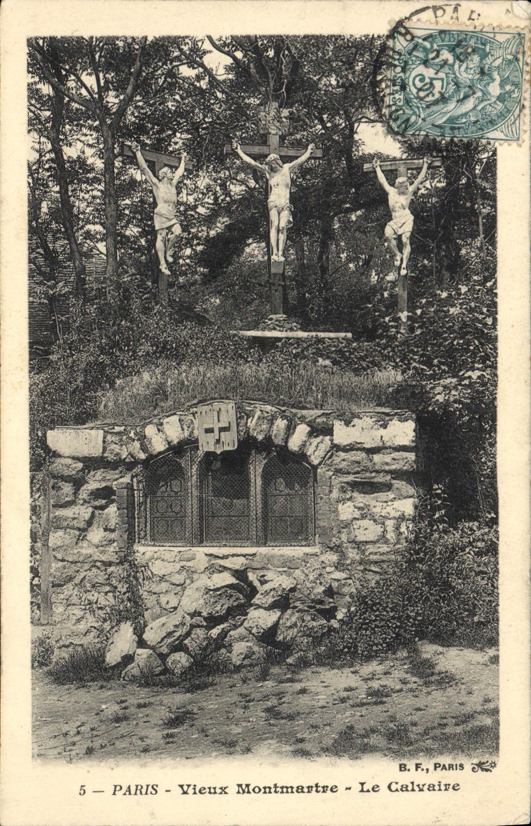CPA Paris Vieux Montmartre Le Calvaire