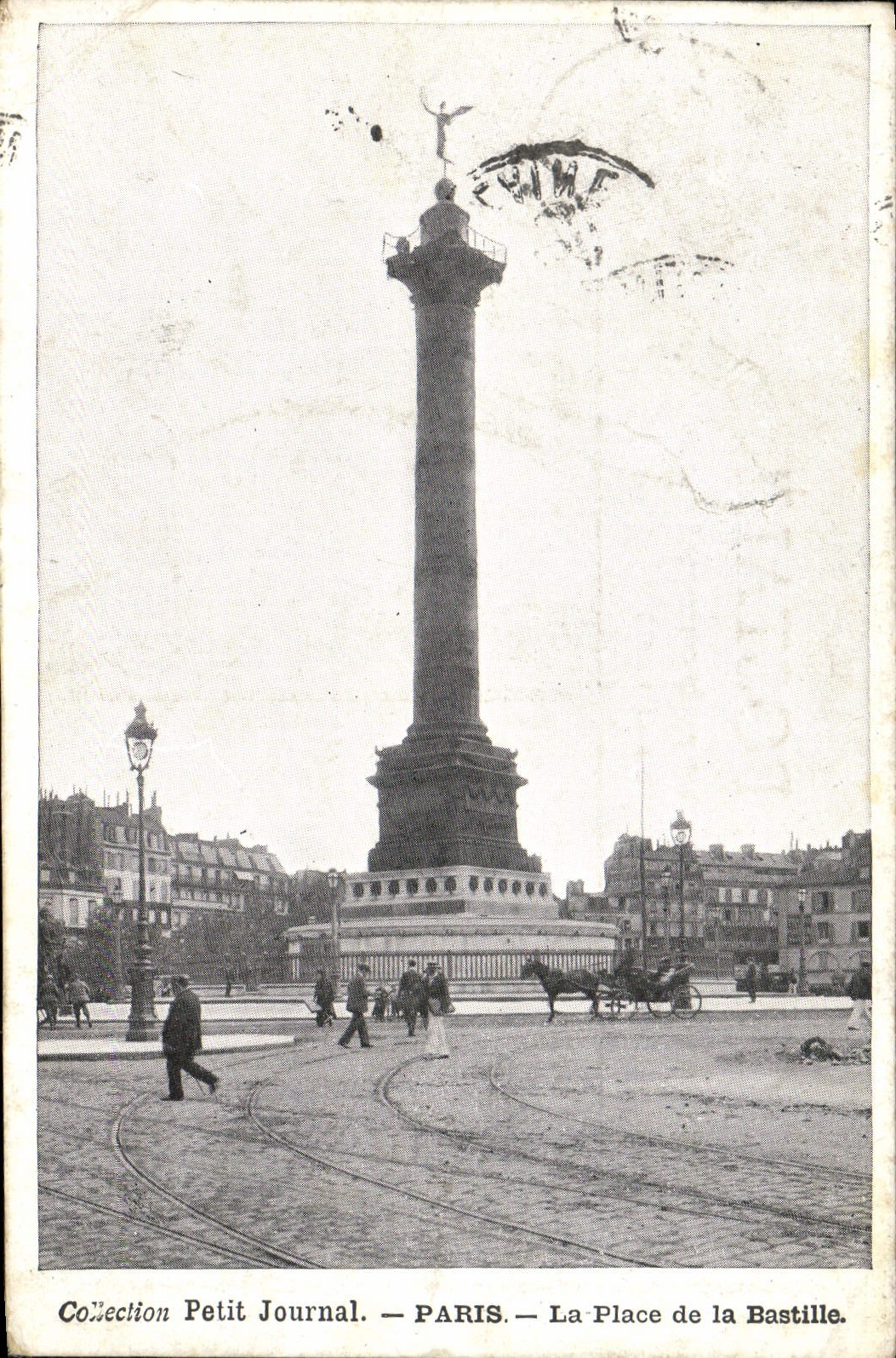 VINTAGE POSTCARD Collection Small Paris Newspaper the Place Of the Bastille