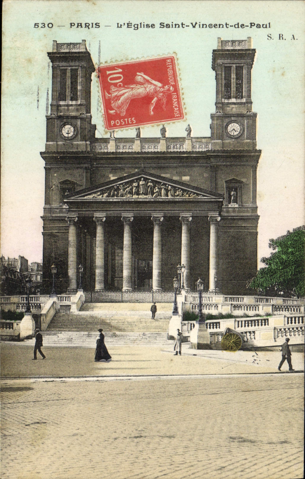 CPA Paris L'Eglise Saint Vincent De Paul