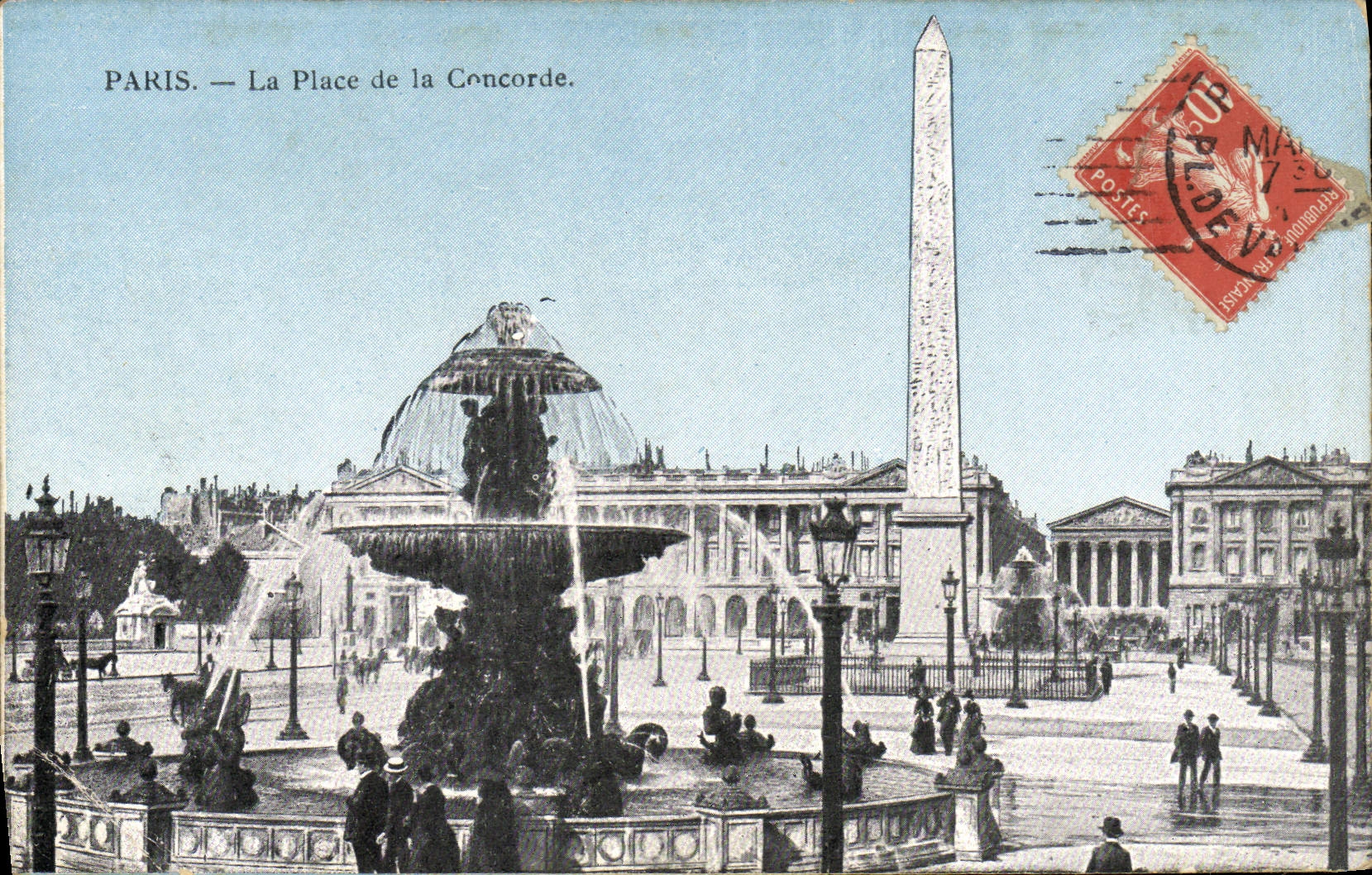 CPA Paris La Place De la Concorde