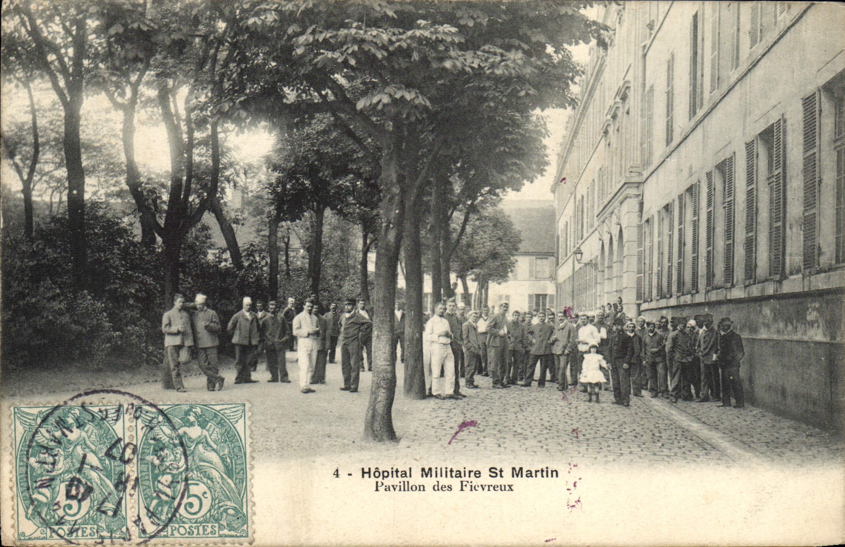 CPA Hopital Militaire St Martin Pavillon Des Fievreux Militaria