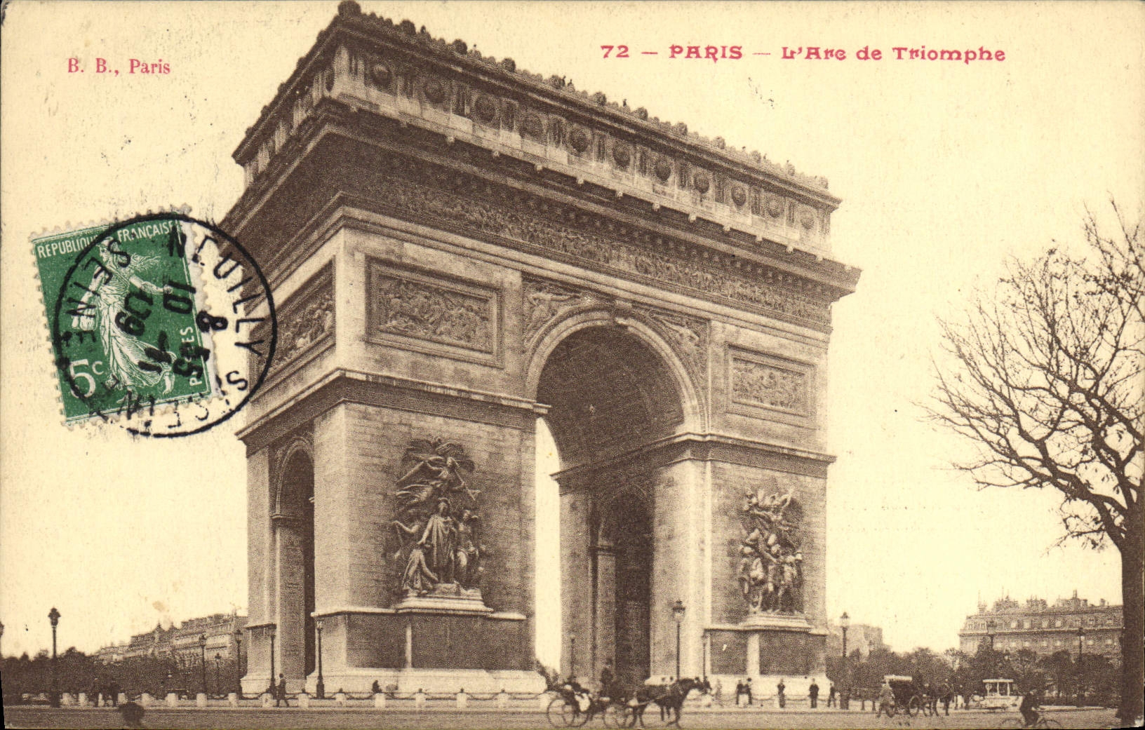 CPA Paris L'Arc De Triomphe