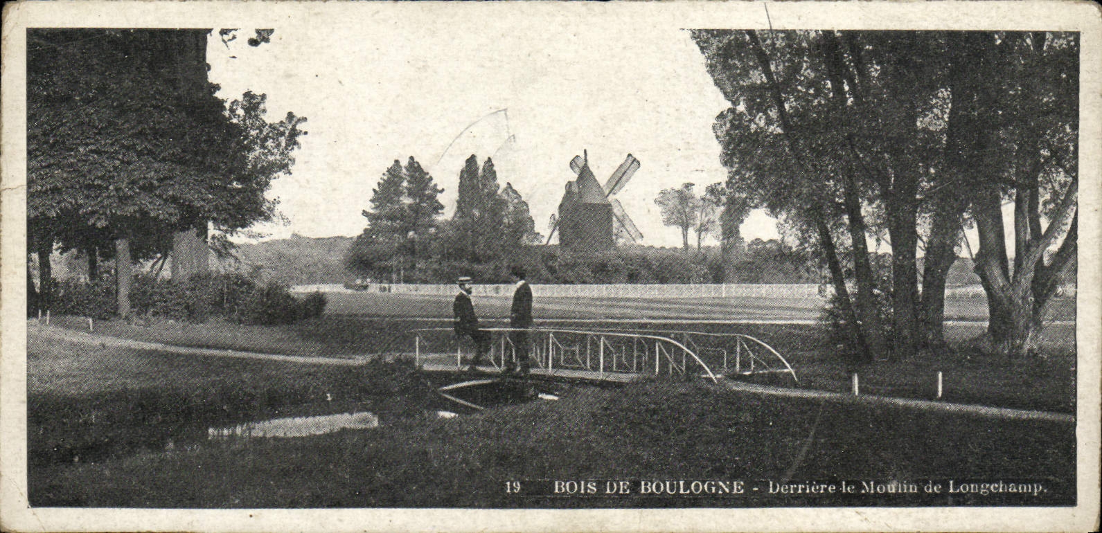 CPA Bois De Boulogne Derriere Le Moulin De Longchamp