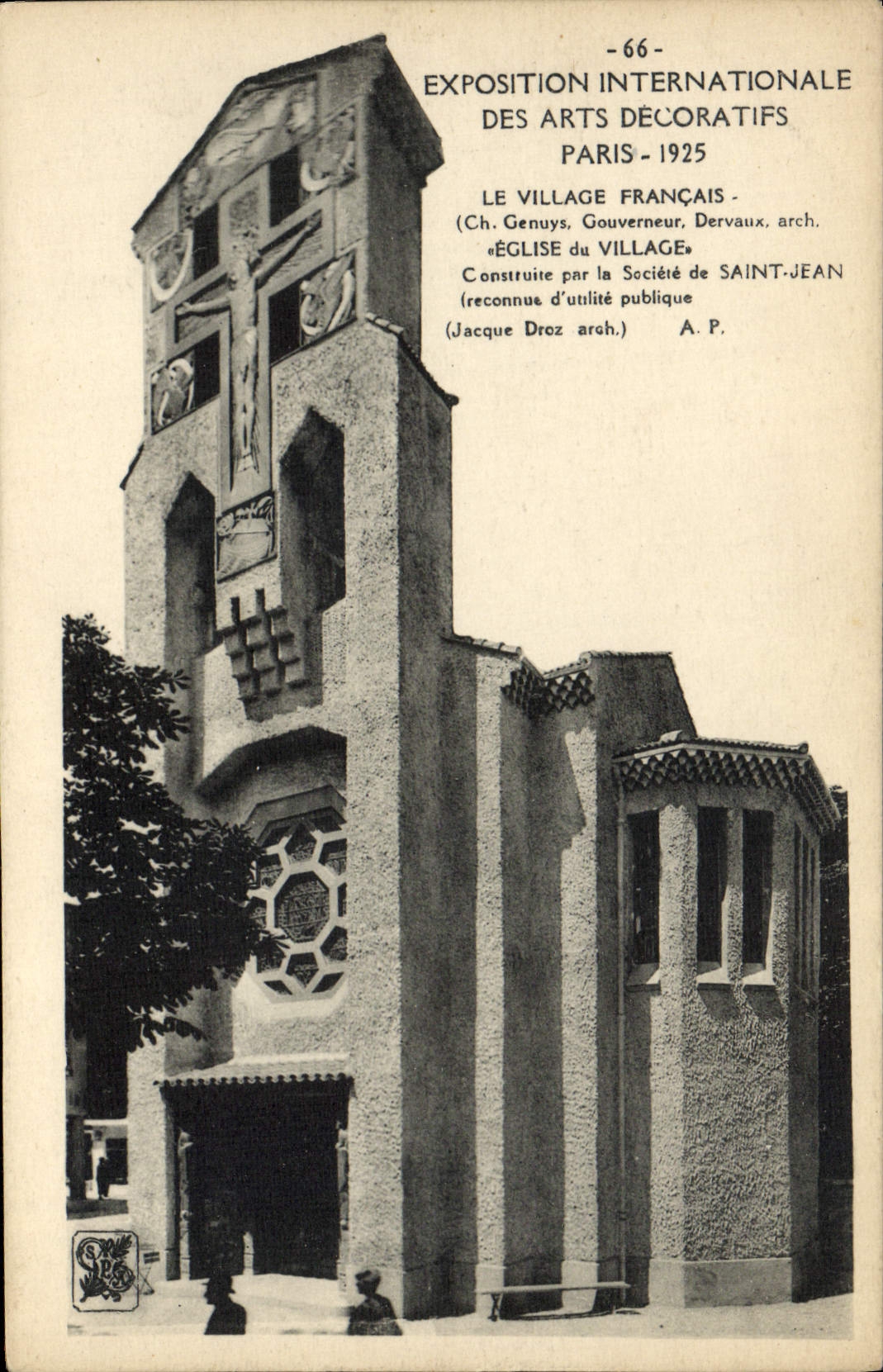 CPA Exposition Internationale Des Arts Decoratifs Paris Le Village Francais