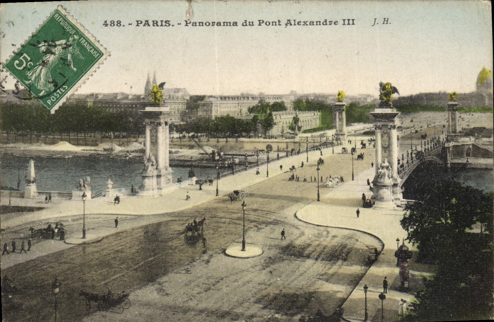 CPA Paris Panorama Du Pont Alexandre III