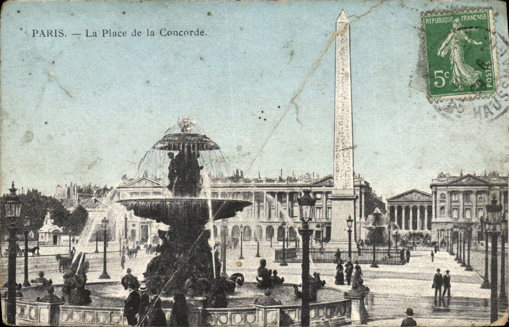 CPA Paris La Place De La Concorde