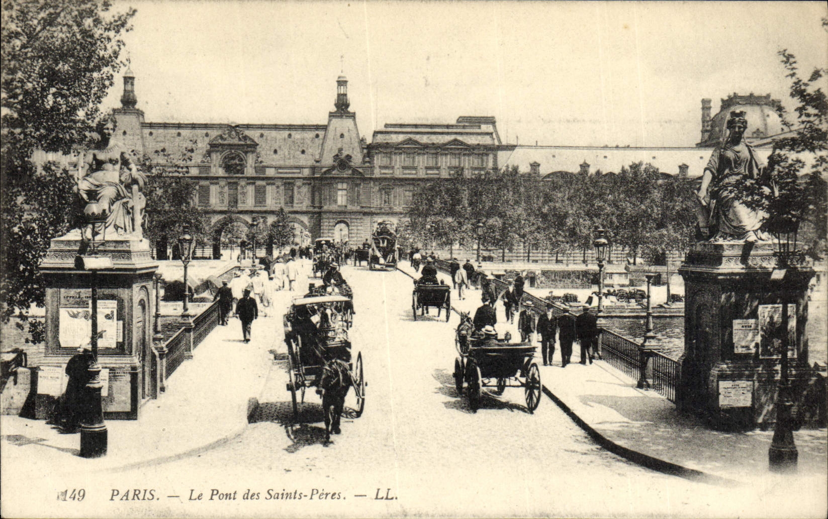 VINTAGE POSTCARD Paeis the Bridge Of the Saints Fathers