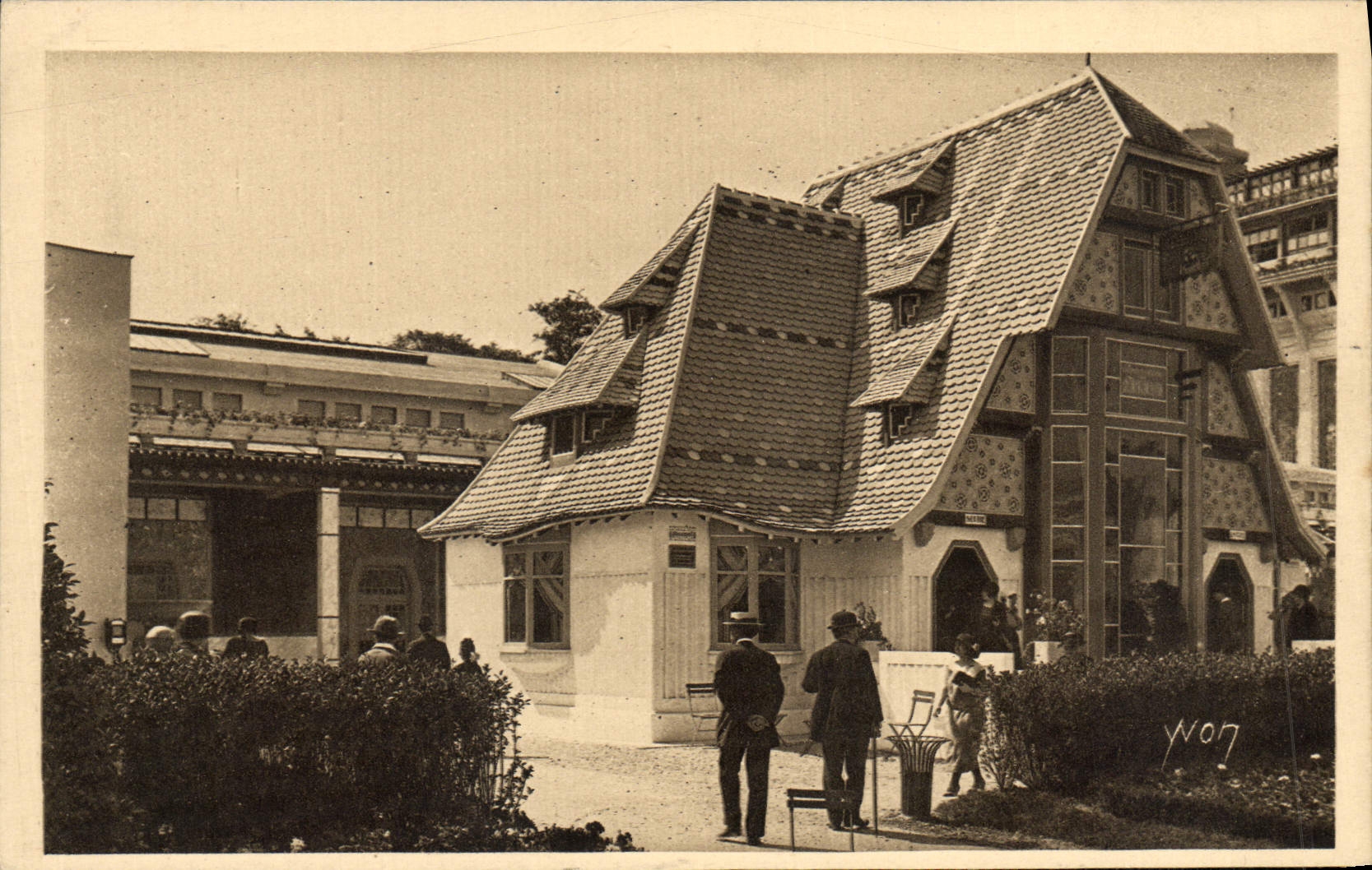 Exposición internacional de París de la POSTAL de la VENDIMIA de la casa decorativa de París 1925 de los artes de Mulhouse