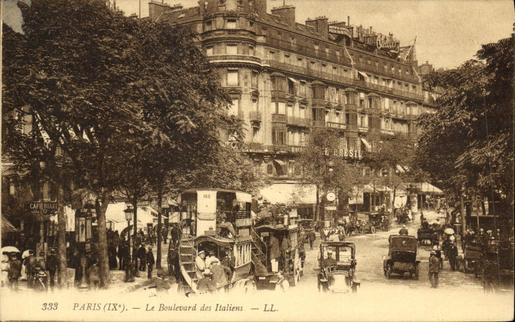 CPA Paris Le Boulevard des Italiens