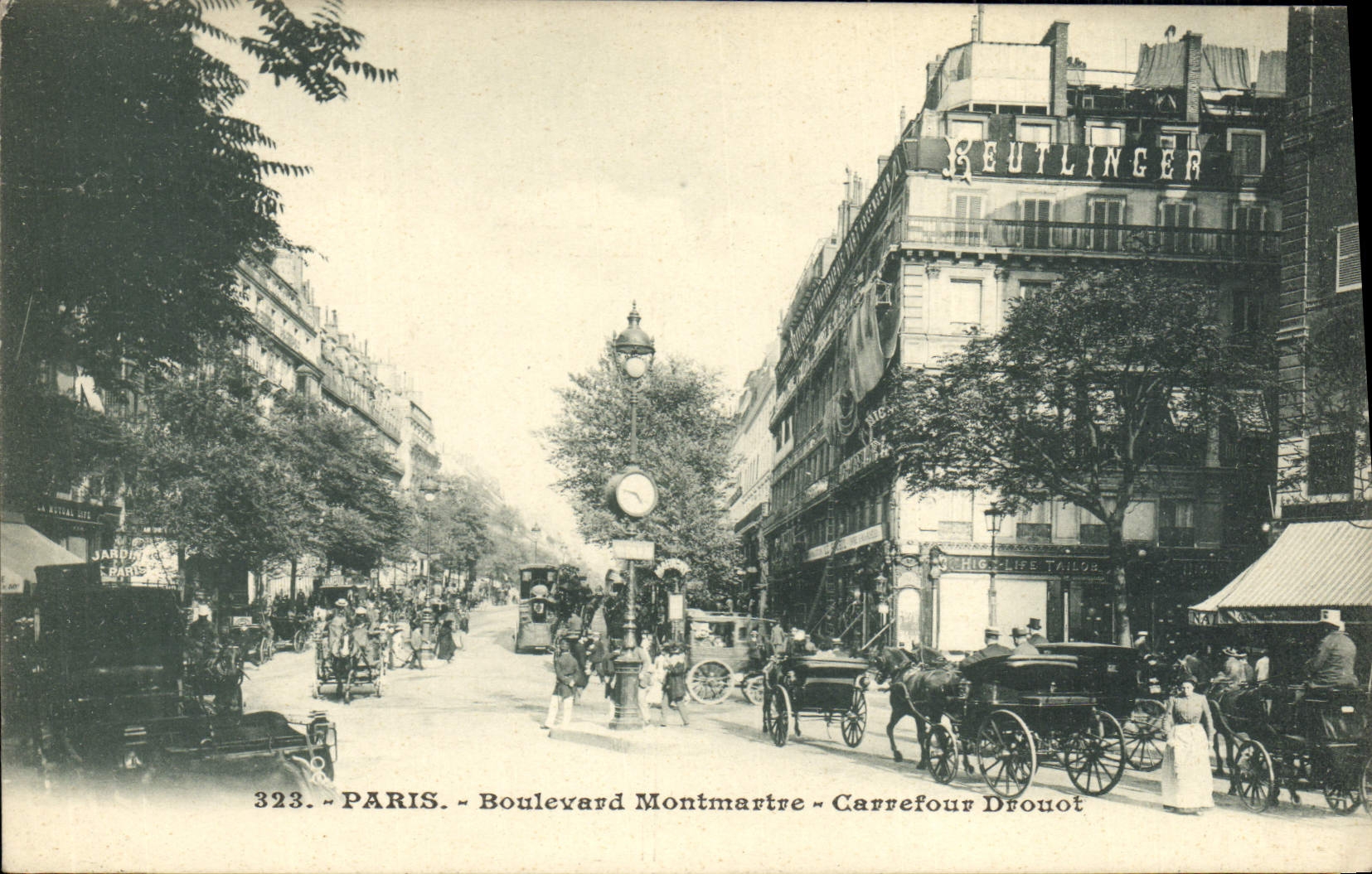 CPA Paris Boulevard Montmartre Carrefour Drouot