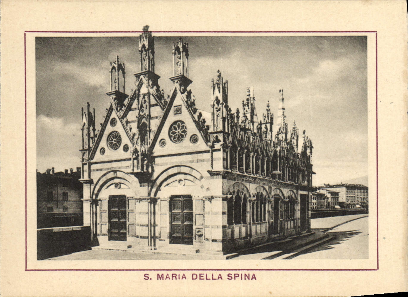 POSTAL S Maria Della Spina de la VENDIMIA