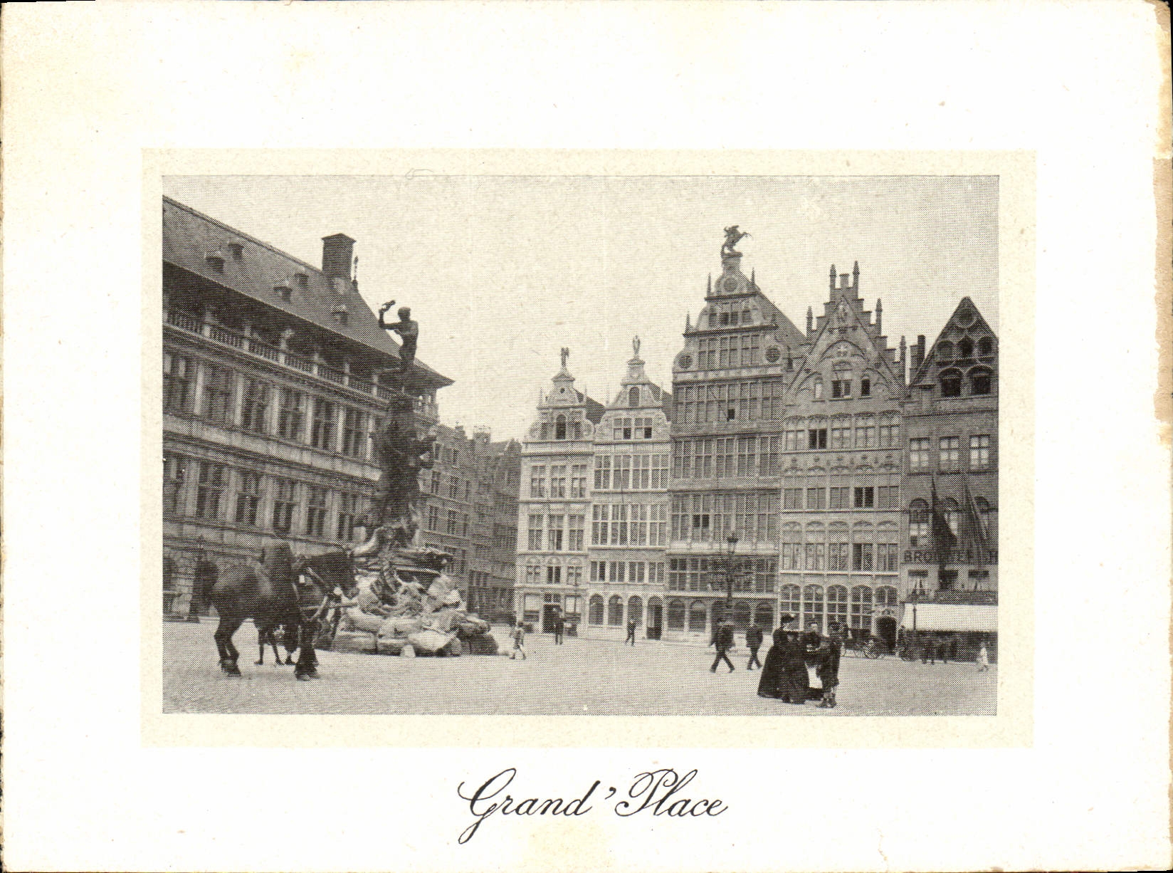 Lugares magníficos de Amberes de la POSTAL de la VENDIMIA