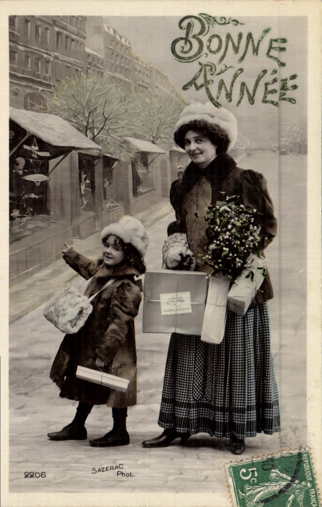 CPA Fantaisie Femme Enfant