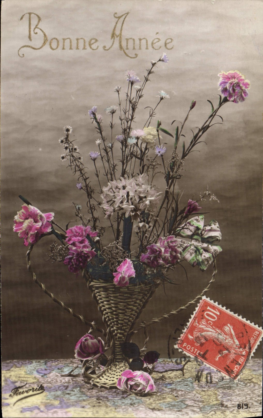 CPA Fantaisie Fleurs