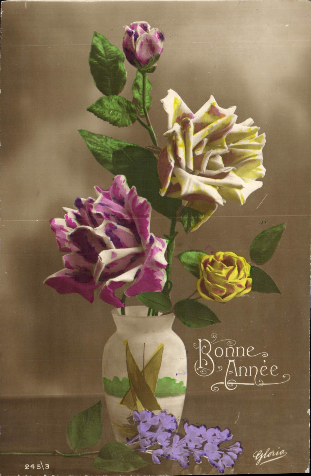 CPA Fantaisie Fleurs